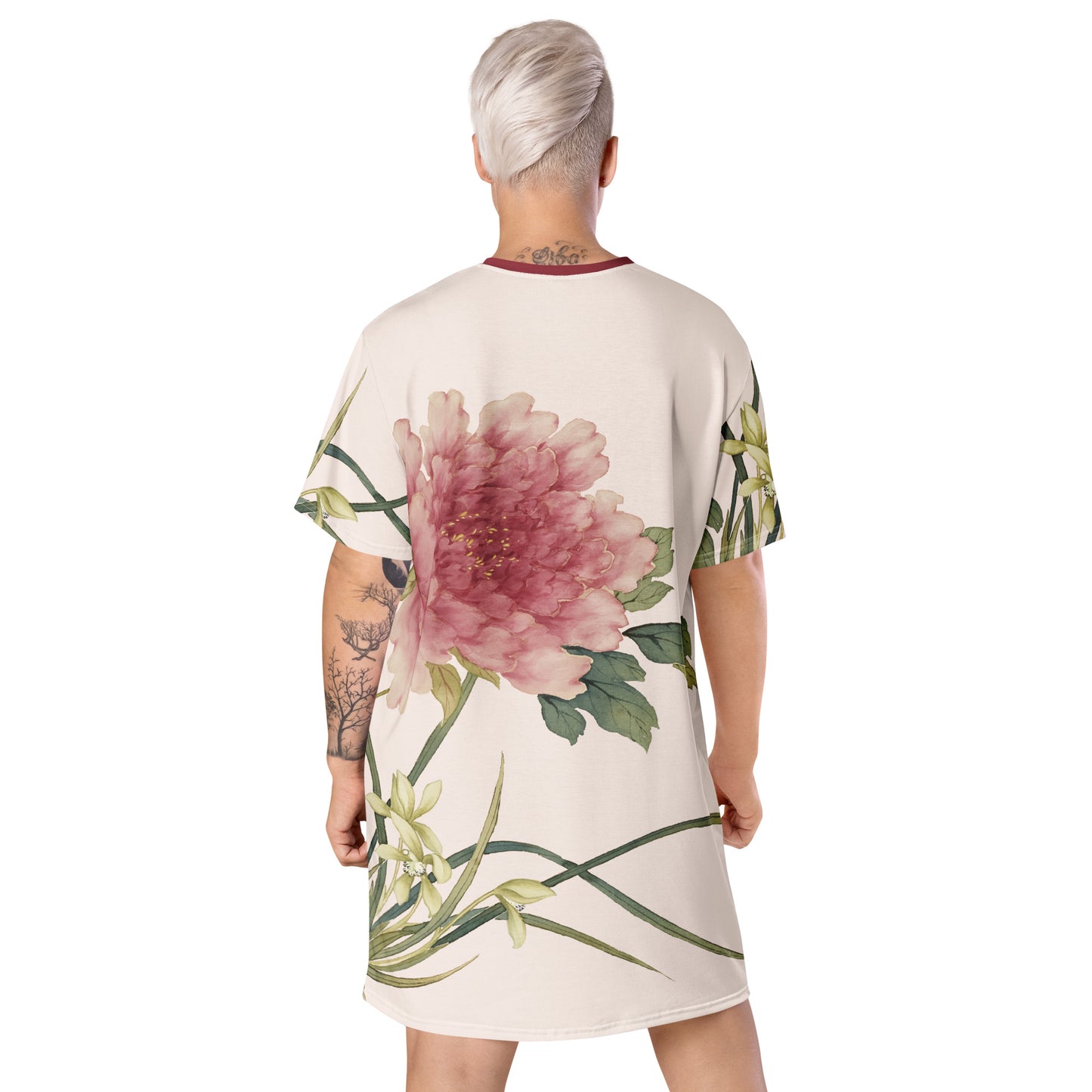 十二月花神|兰花牡丹|T恤连衣裙|鱼肚白