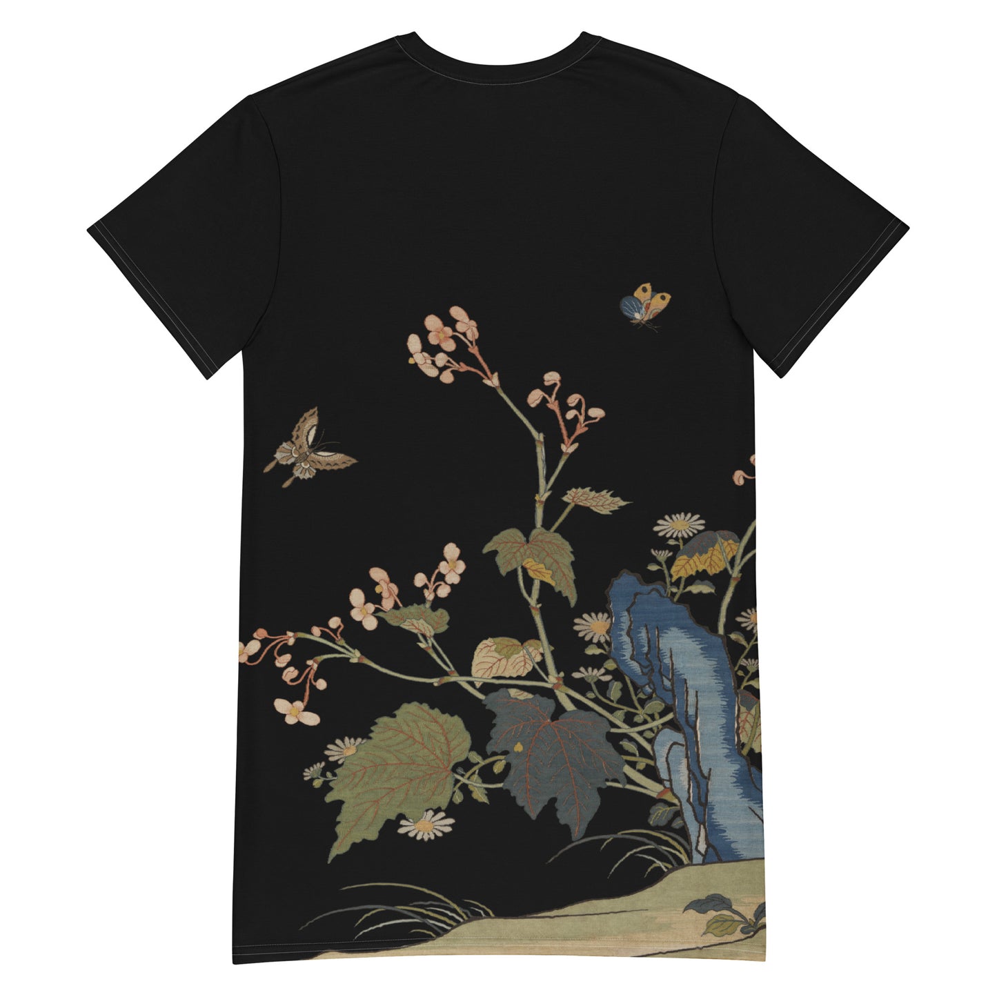 Kesi Flower Album|Begonia Blossoms|T-shirt dress|Black