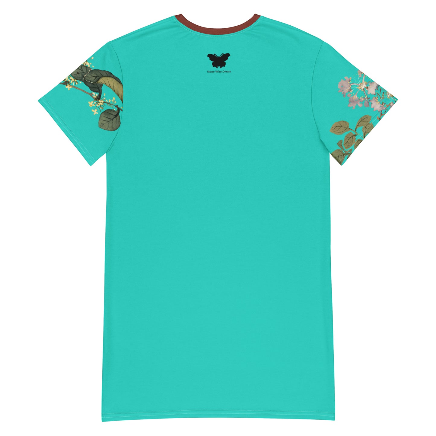 The Spirit of Flowers in Twelve Months|Osmanthus and Crape Myrtle in Bloom|T-shirt dress|Turquoise