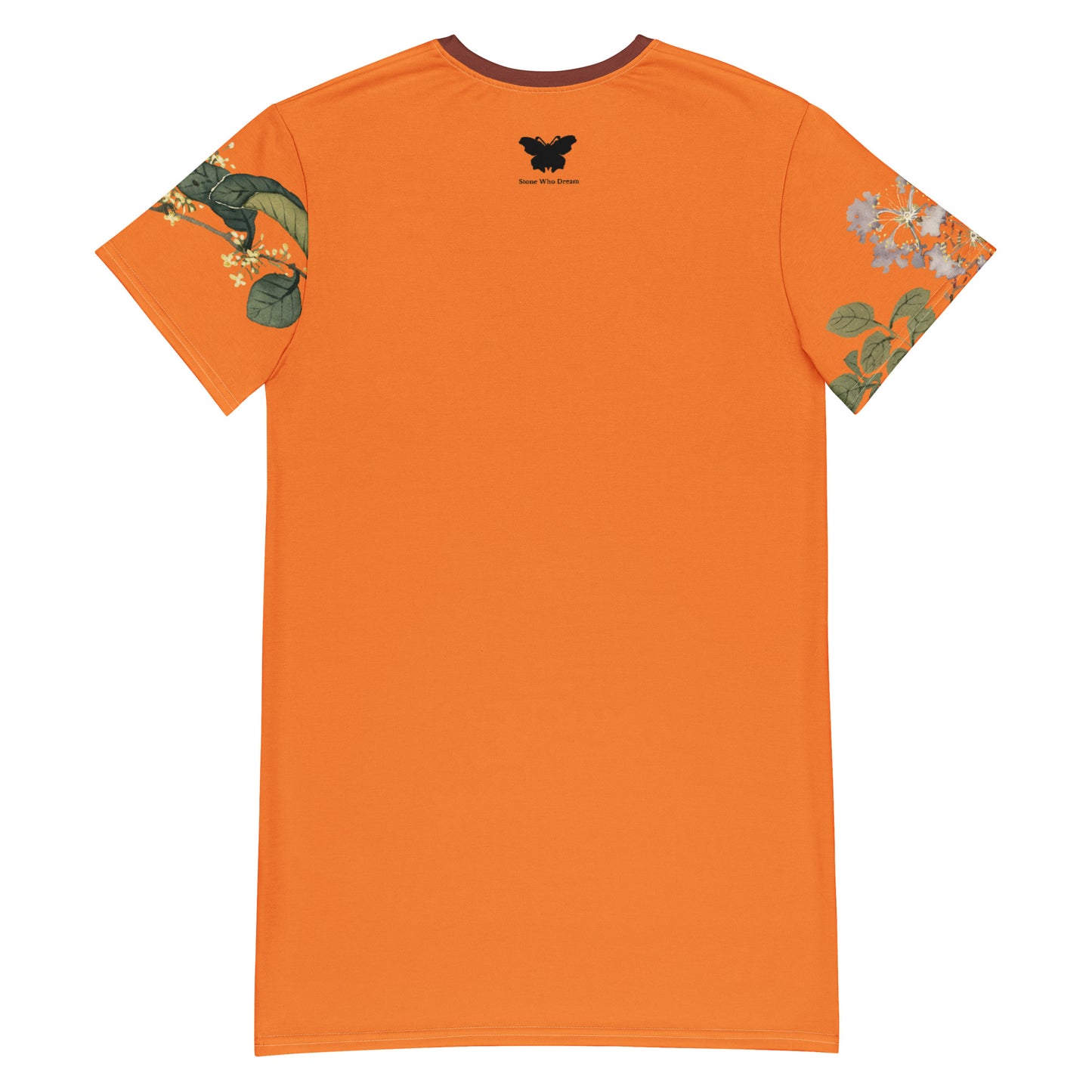 The Spirit of Flowers in Twelve Months|Osmanthus and Crape Myrtle in Bloom|T-shirt dress|Orange