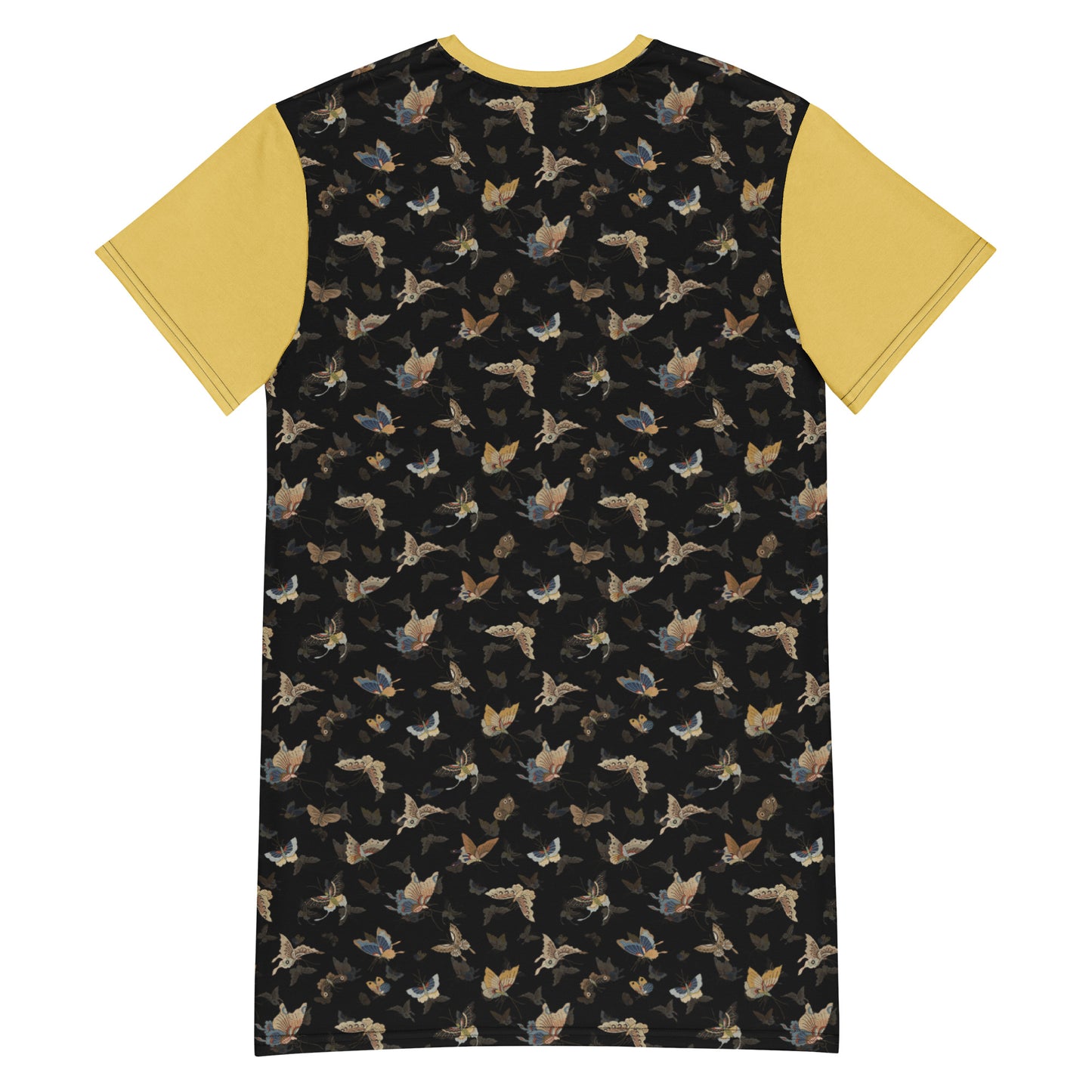 Butterfly dancing|T-shirt dress|Black