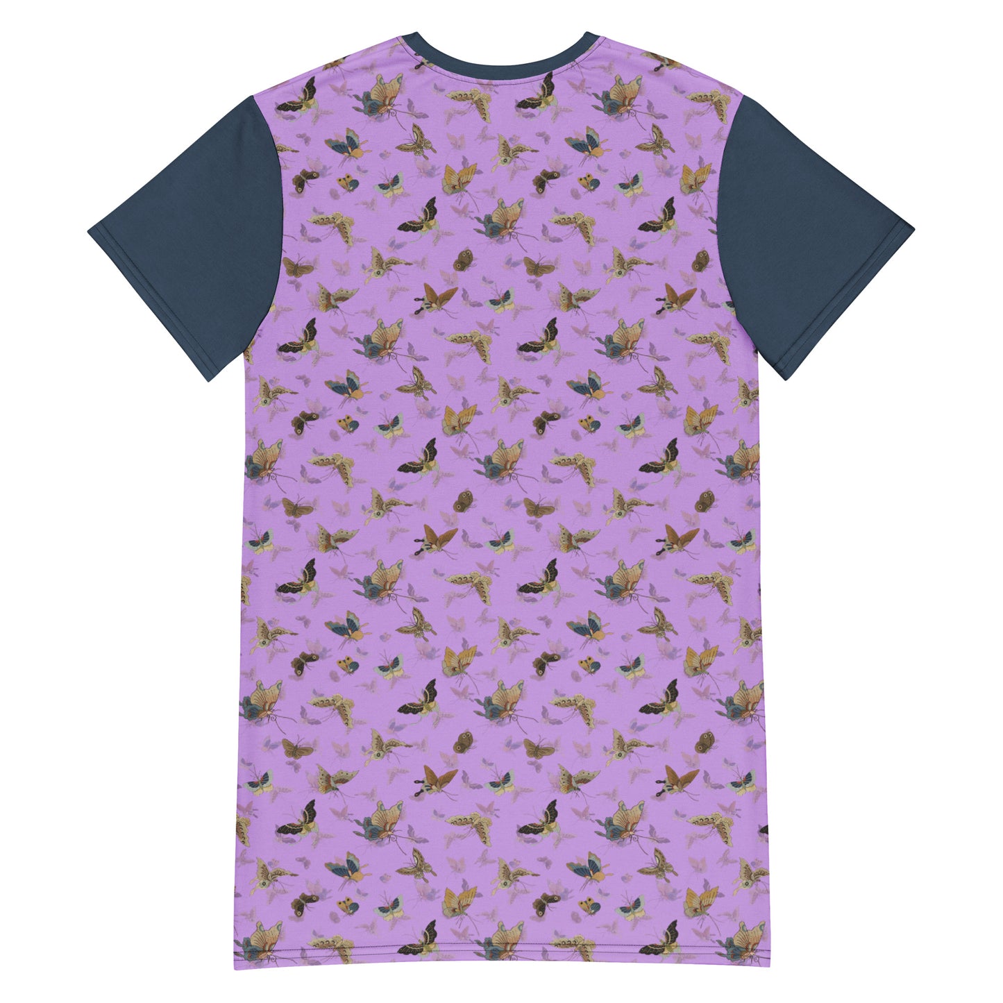 Butterfly dancing|T-shirt dress|Lilac