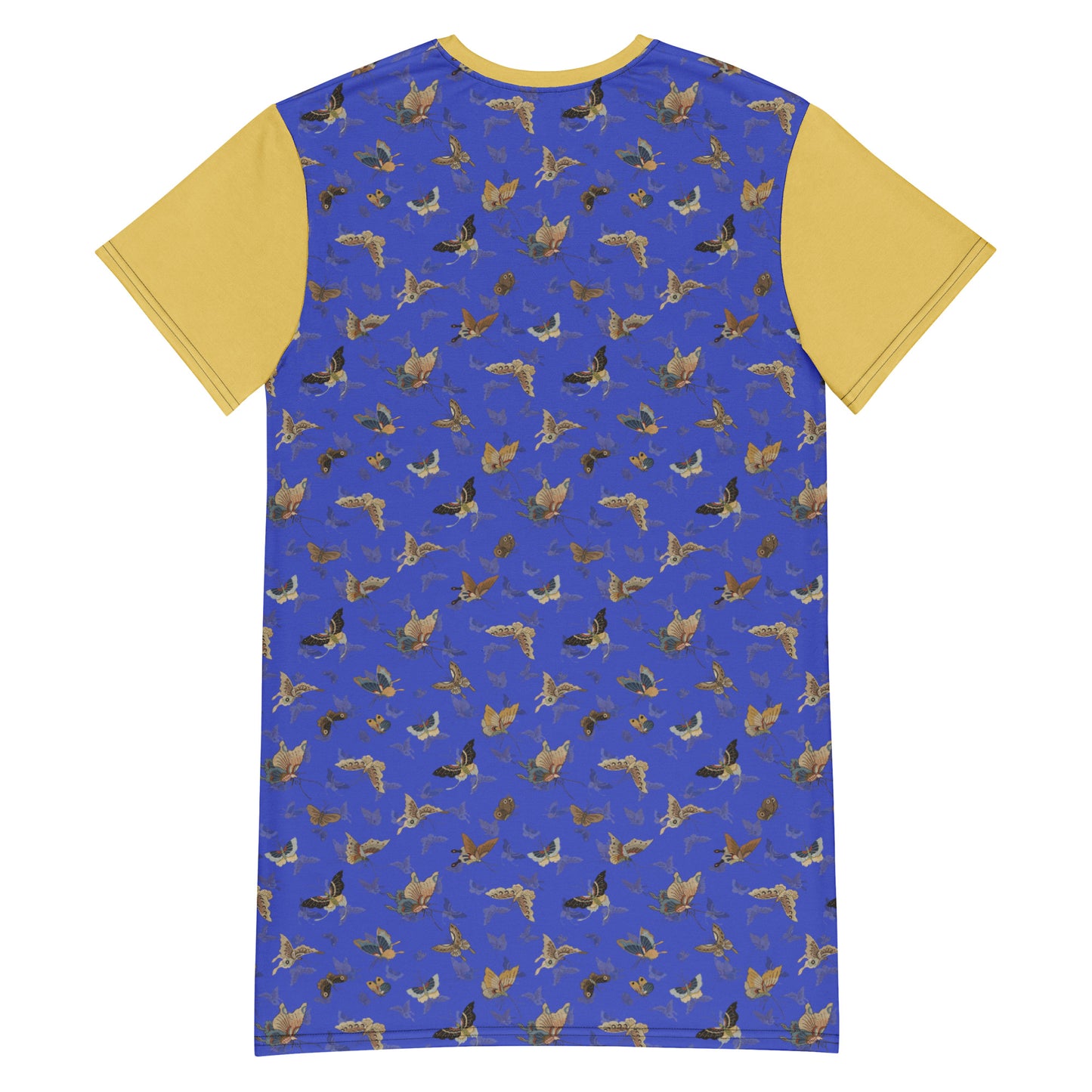 Butterfly dancing|T-shirt dress|Royal blue