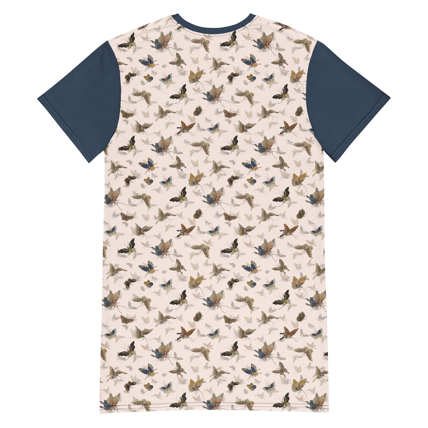 Butterfly dancing|T-shirt dress|Fish belly white