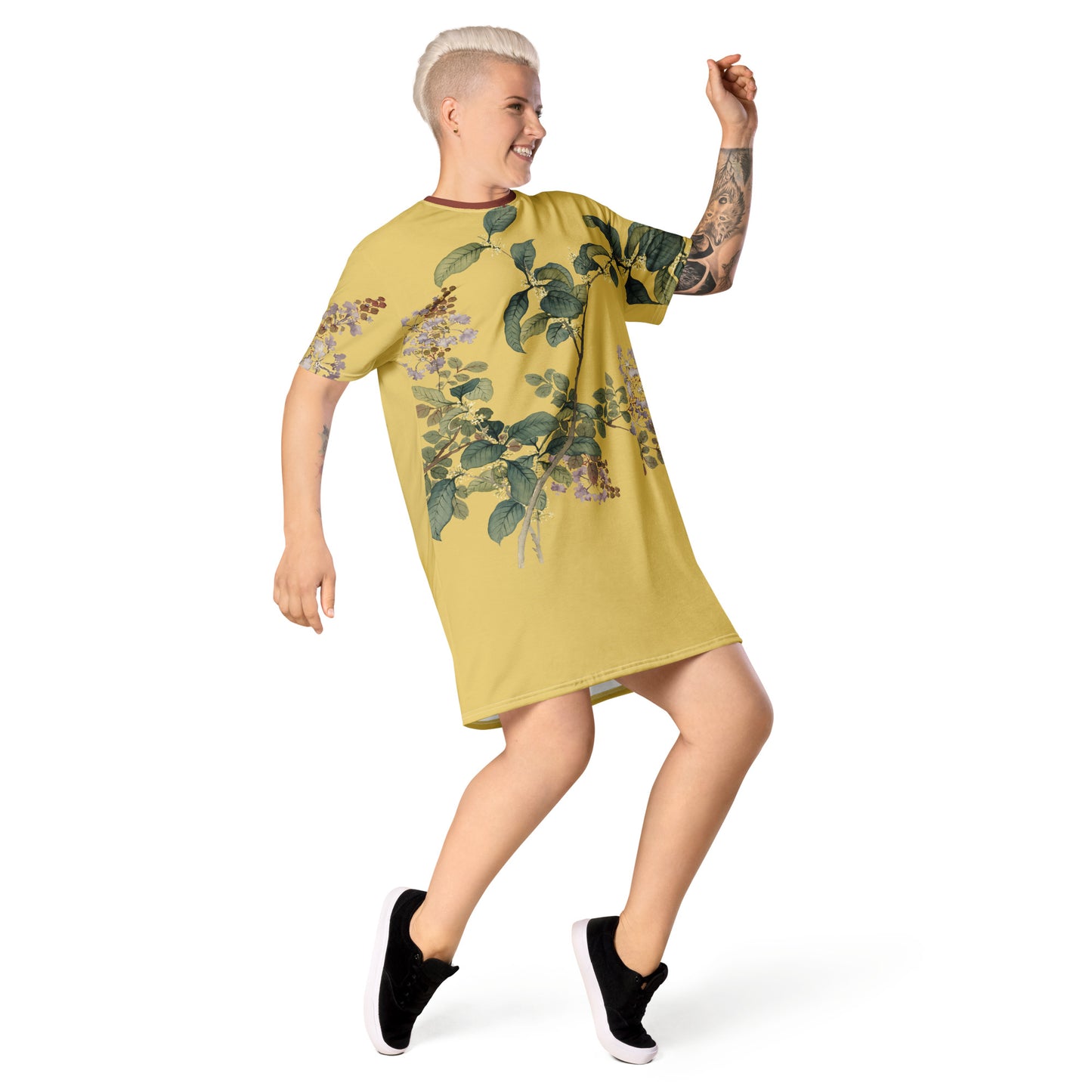 十二月花神|桂花紫薇|T恤连衣裙|金黄