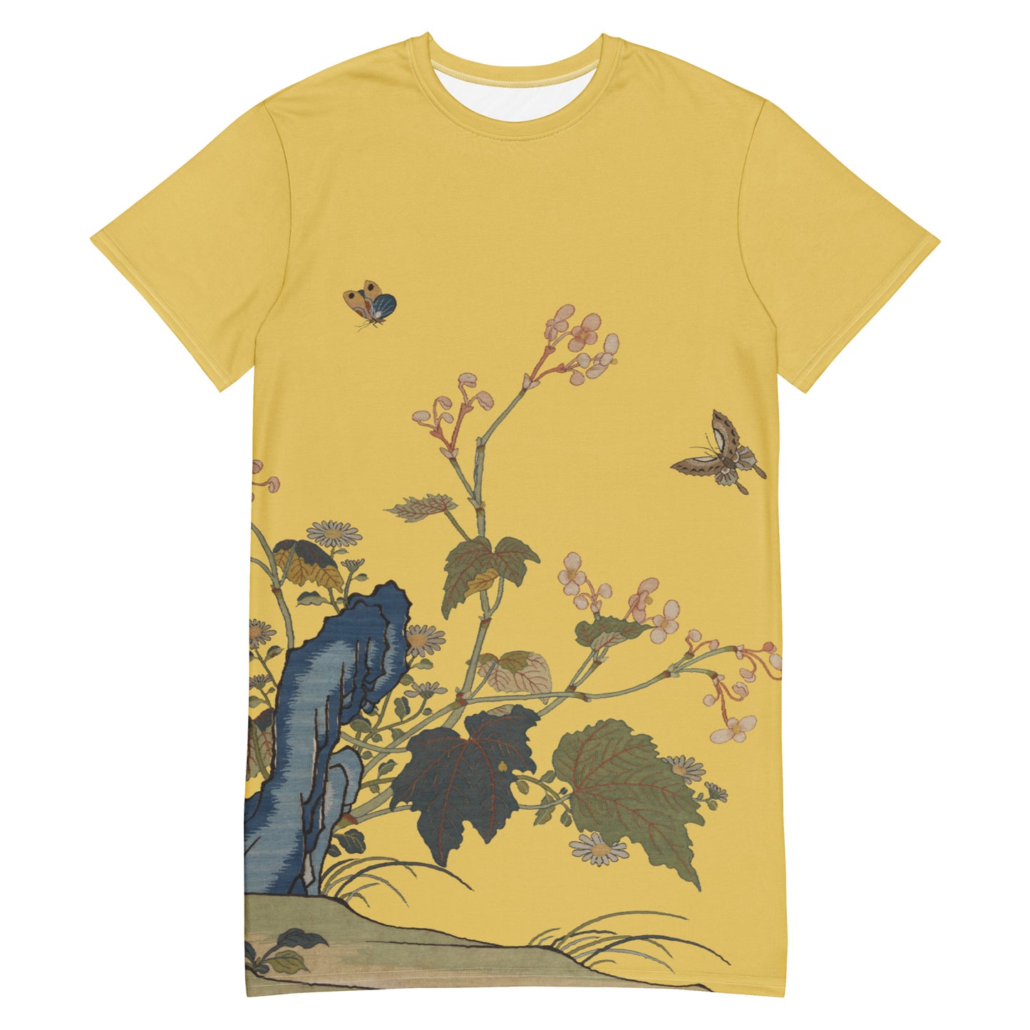 Kesi Flower Album|Begonia Blossoms|T-shirt dress|Gold