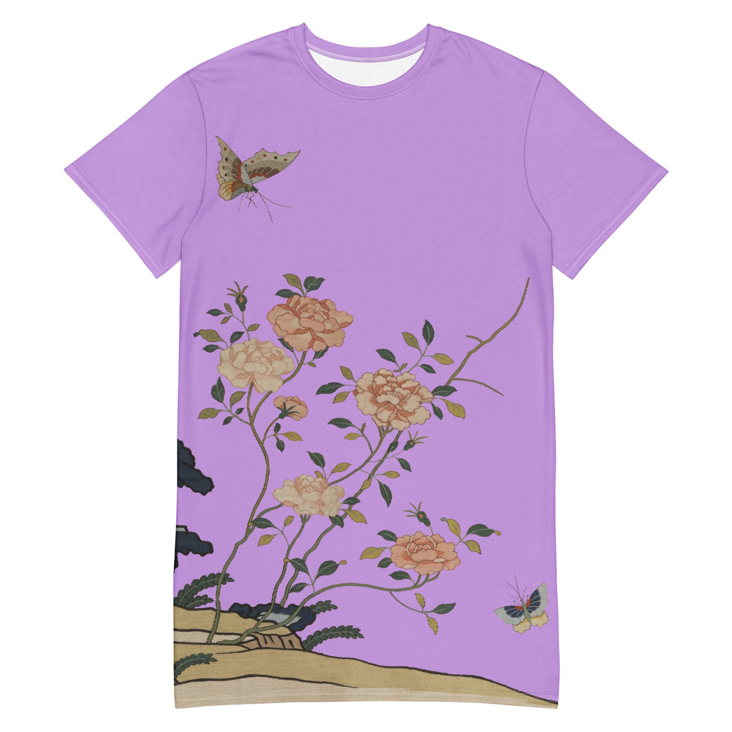 Kesi Flower Album|Red Roses|T-shirt dress|Lilac
