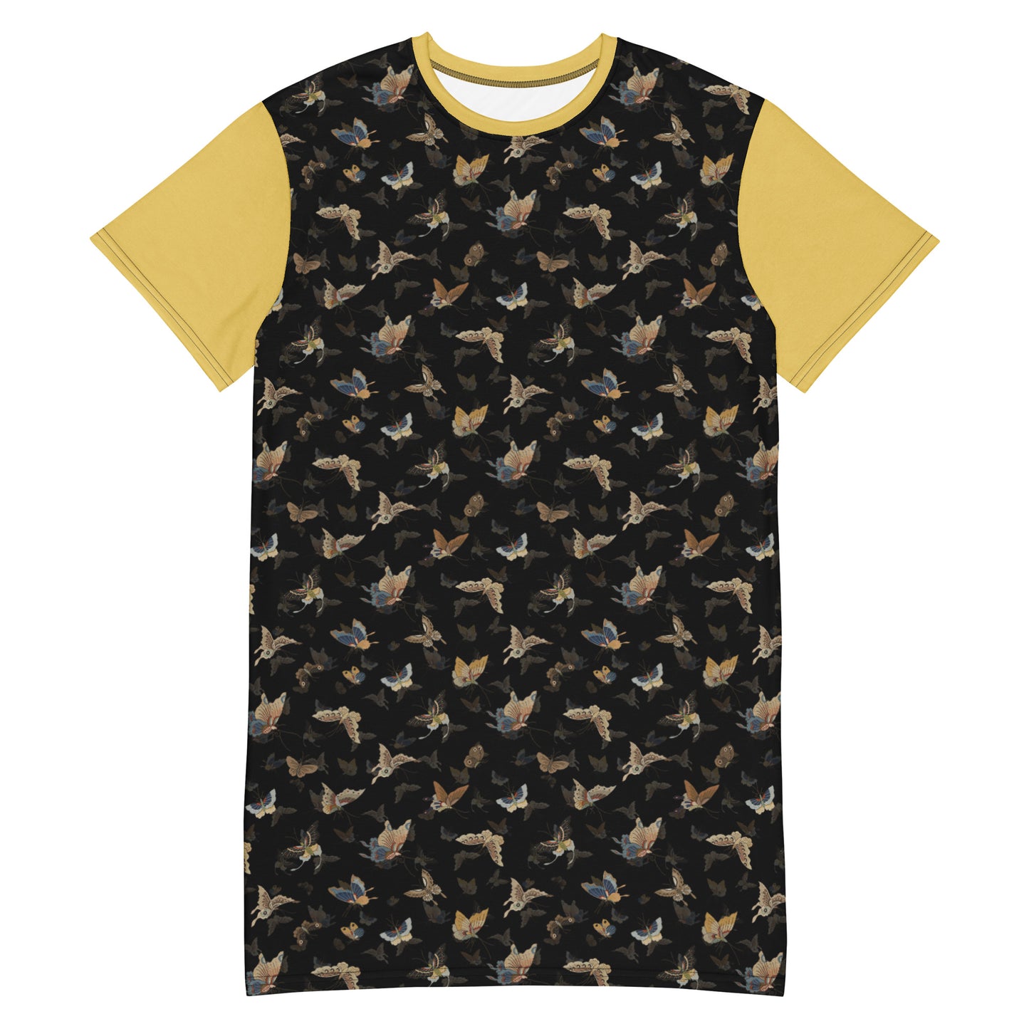 Butterfly dancing|T-shirt dress|Black