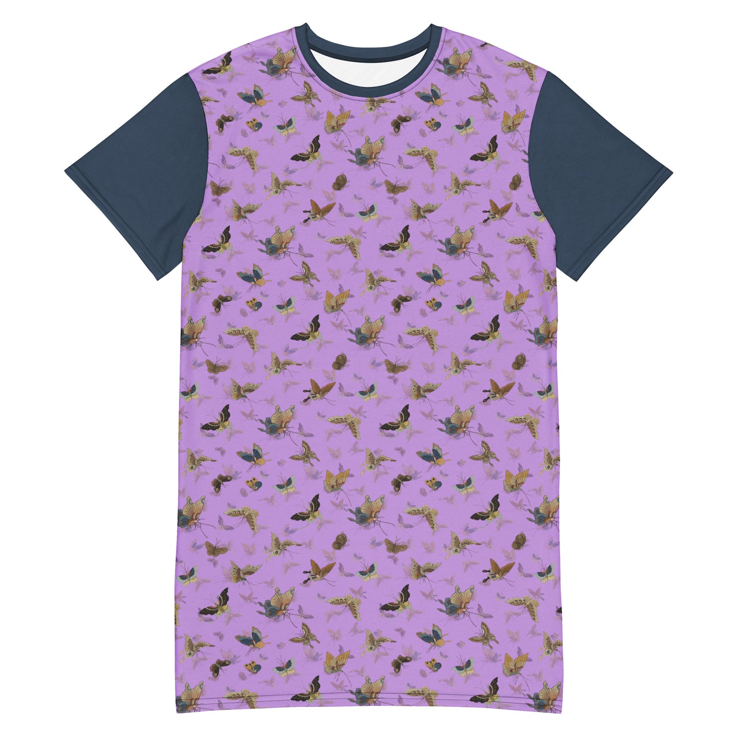 Butterfly dancing|T-shirt dress|Lilac