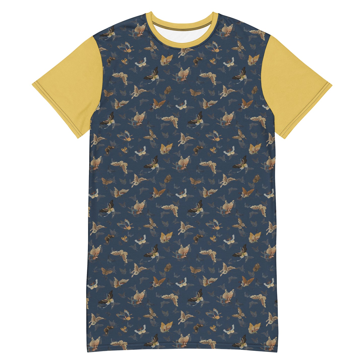 Butterfly dancing|T-shirt dress|Dark blue