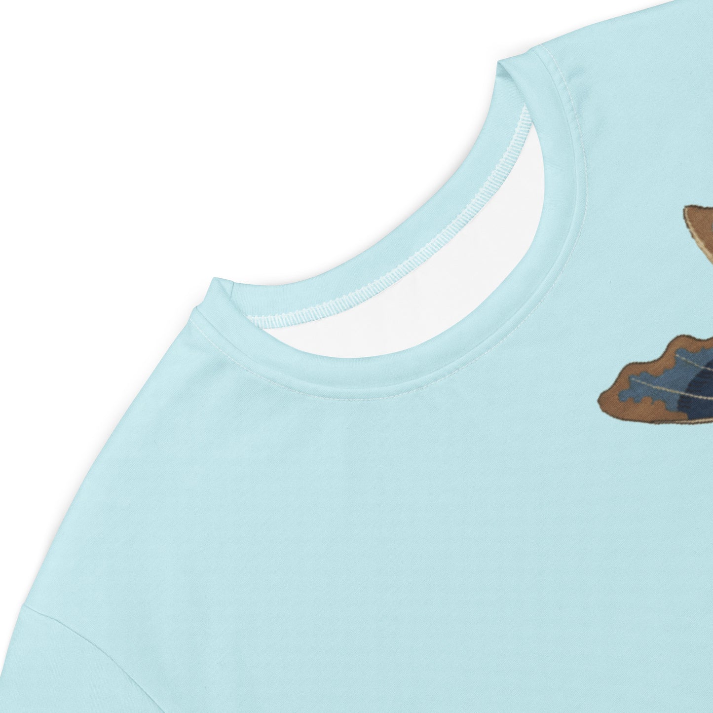 Kesi Flower Album|Hibiscus and Begonia Blossoms|T-shirt dress|Aqua blue