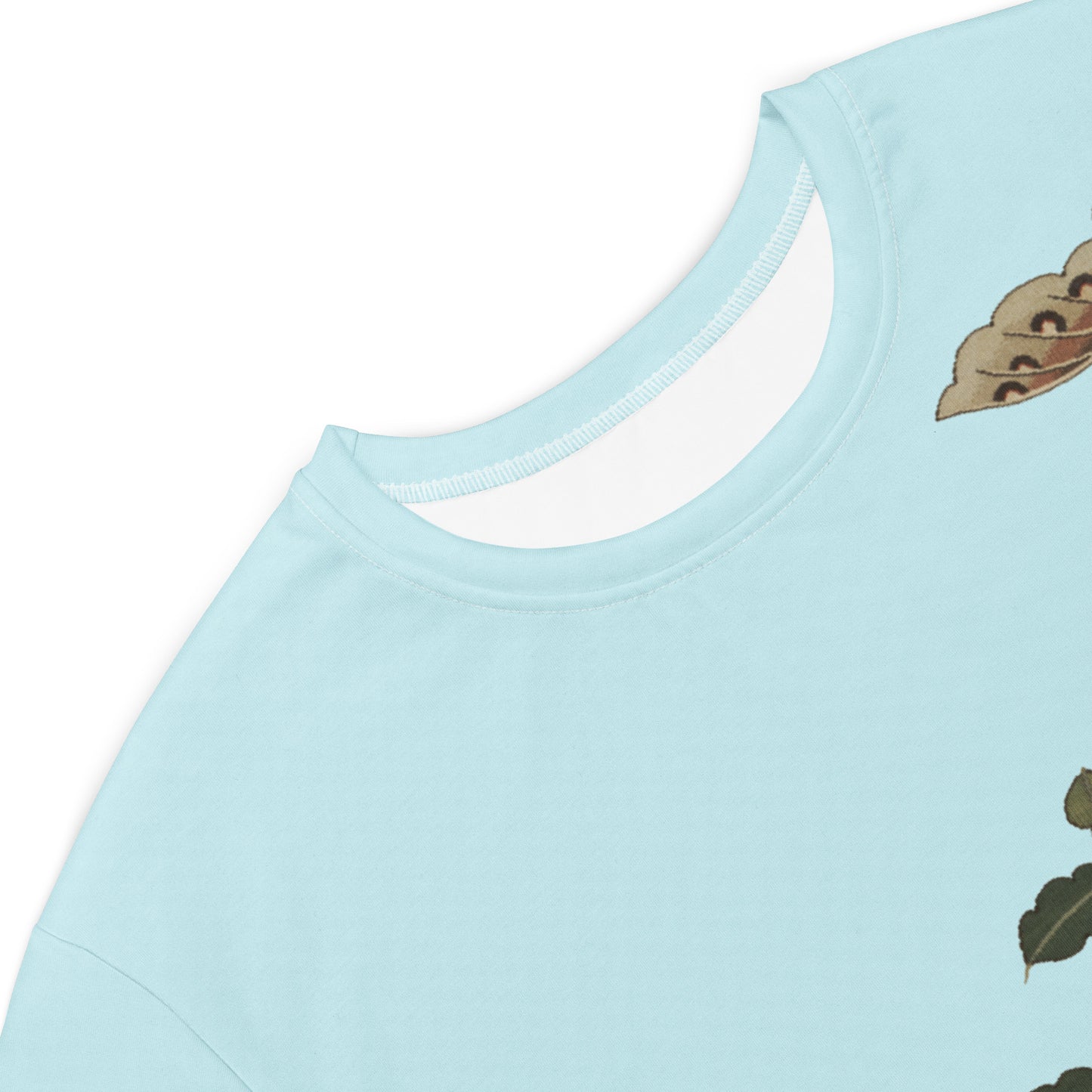 Kesi Flower Album|Camellia and Butterfly|T-shirt dress|Aqua blue