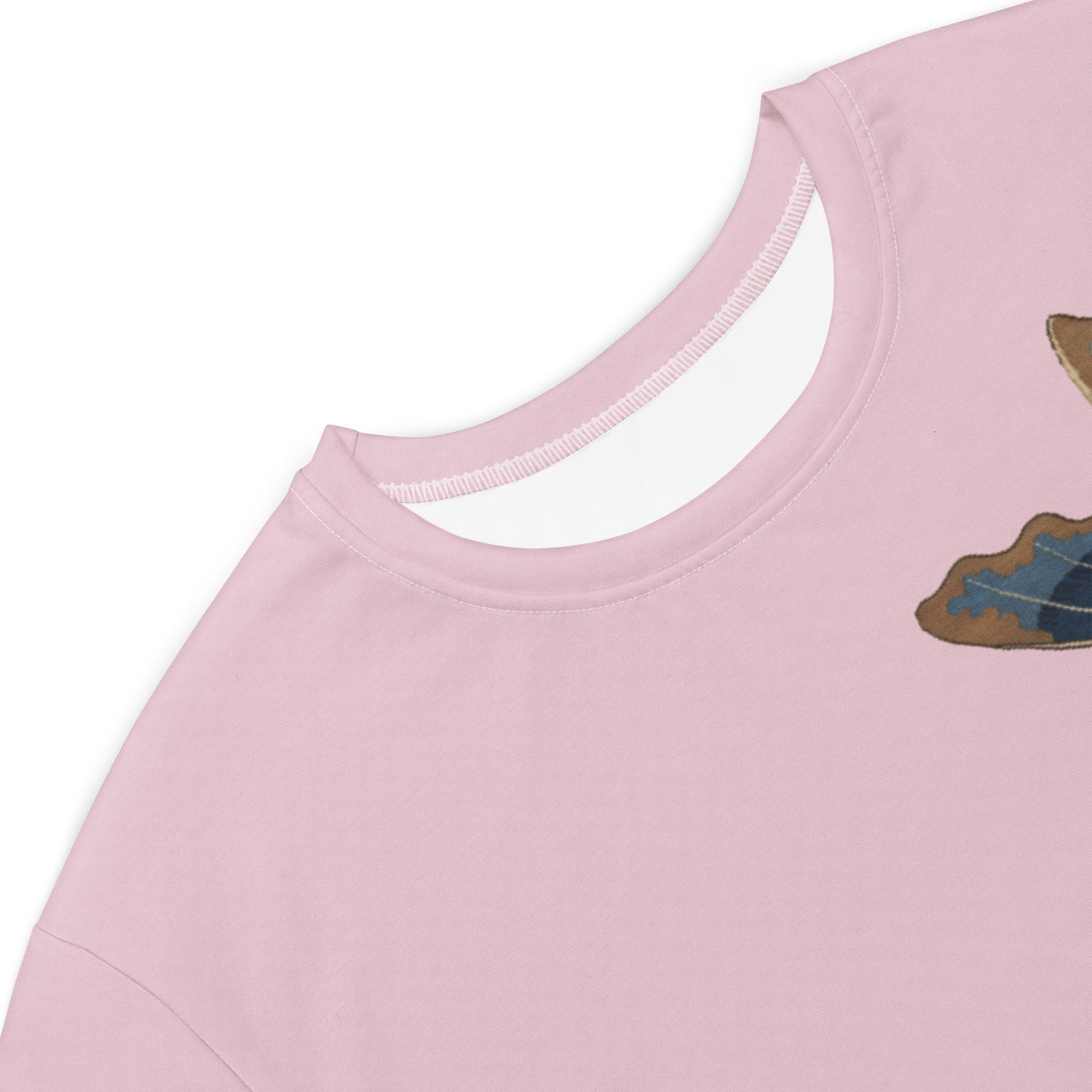 Kesi Flower Album|Hibiscus and Begonia Blossoms|T-shirt dress|Pale pinkish gray