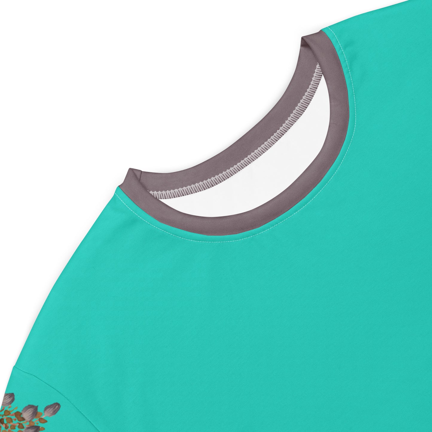 The Spirit of Flowers in Twelve Months|Chinese Peony and Wisteria in Bloom|T-shirt dress|Turquoise