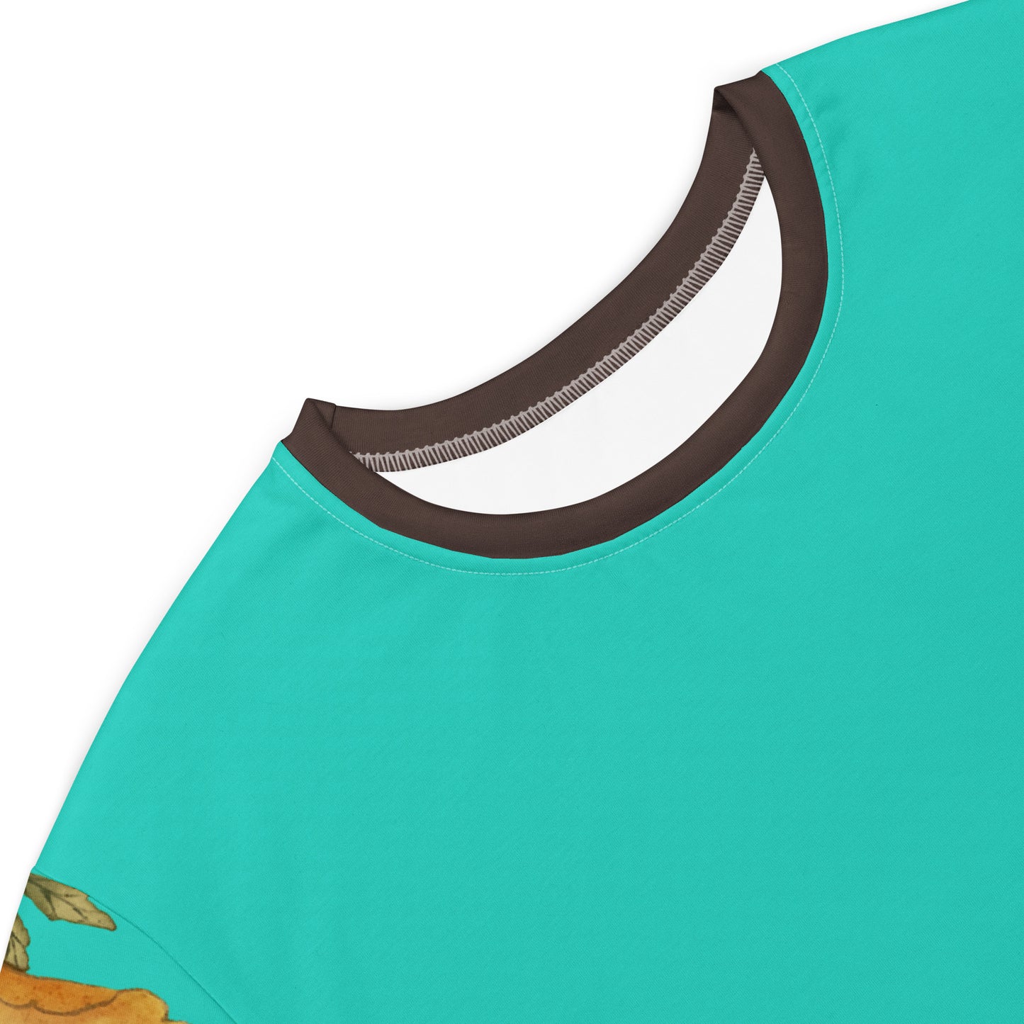 The Spirit of Flowers in Twelve Months|Okra and White-edged Morning Glory in Bloom|T-shirt dress|Turquoise
