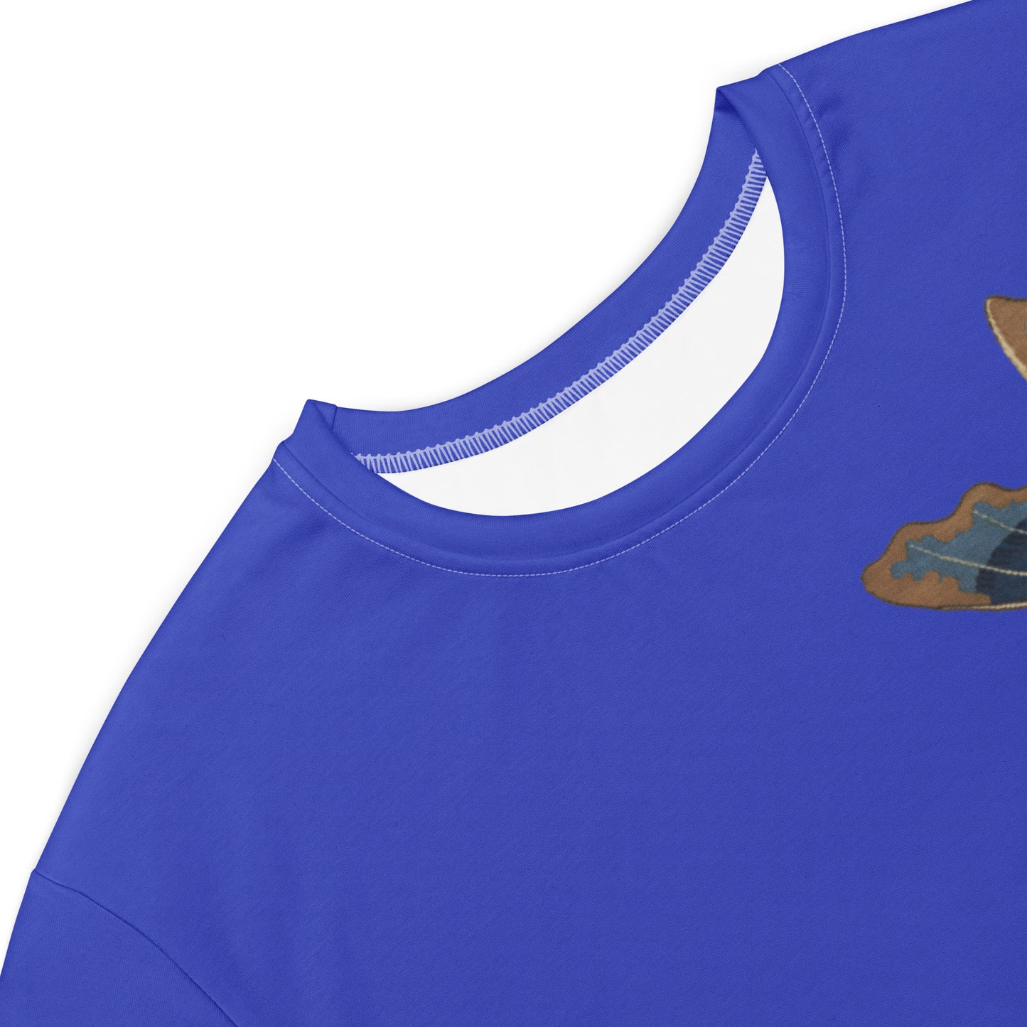 Kesi Flower Album|Hibiscus and Begonia Blossoms|T-shirt dress|Royal blue