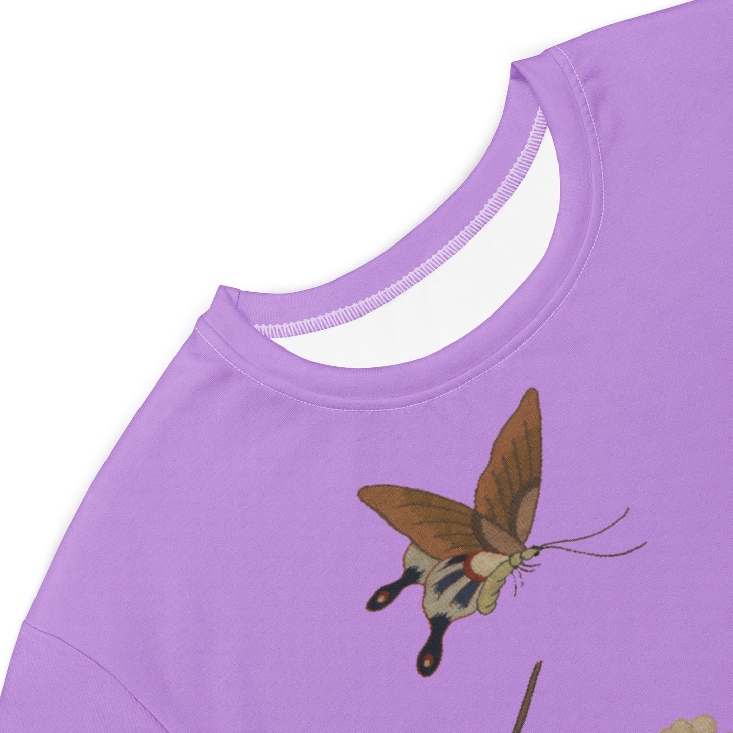Kesi Flower Album|Plum Blossoms and Butterfly|T-shirt dress|Lilac