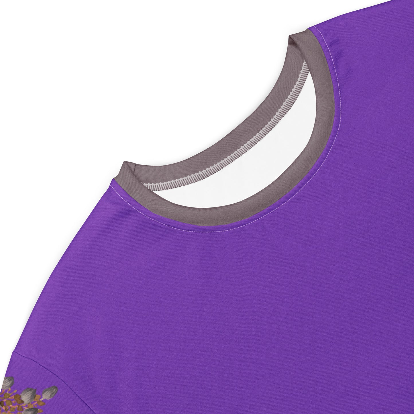 The Spirit of Flowers in Twelve Months|Chinese Peony and Wisteria in Bloom|T-shirt dress|Purple