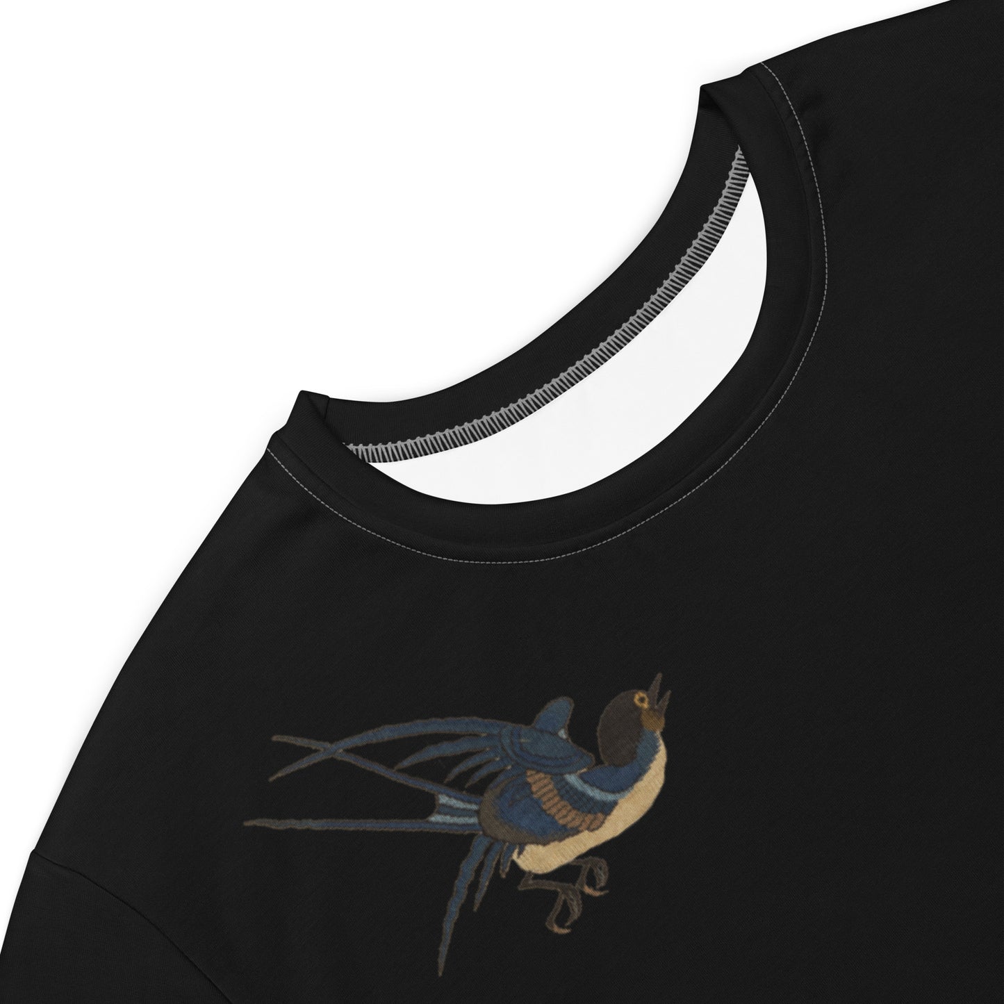Kesi Flower Album|Swallow in Flight, Harbinger of Spring|T-shirt dress|Black