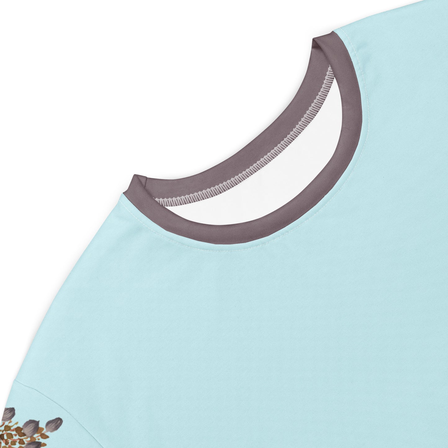 The Spirit of Flowers in Twelve Months|Chinese Peony and Wisteria in Bloom|T-shirt dress|Aqua blue