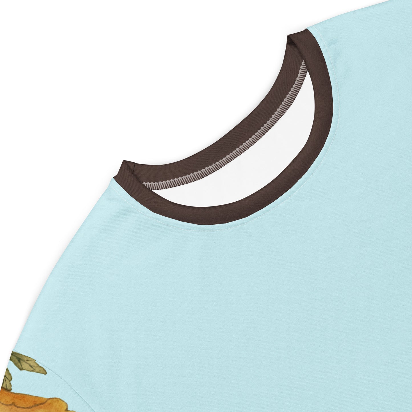 The Spirit of Flowers in Twelve Months|Okra and White-edged Morning Glory in Bloom|T-shirt dress|Aqua blue