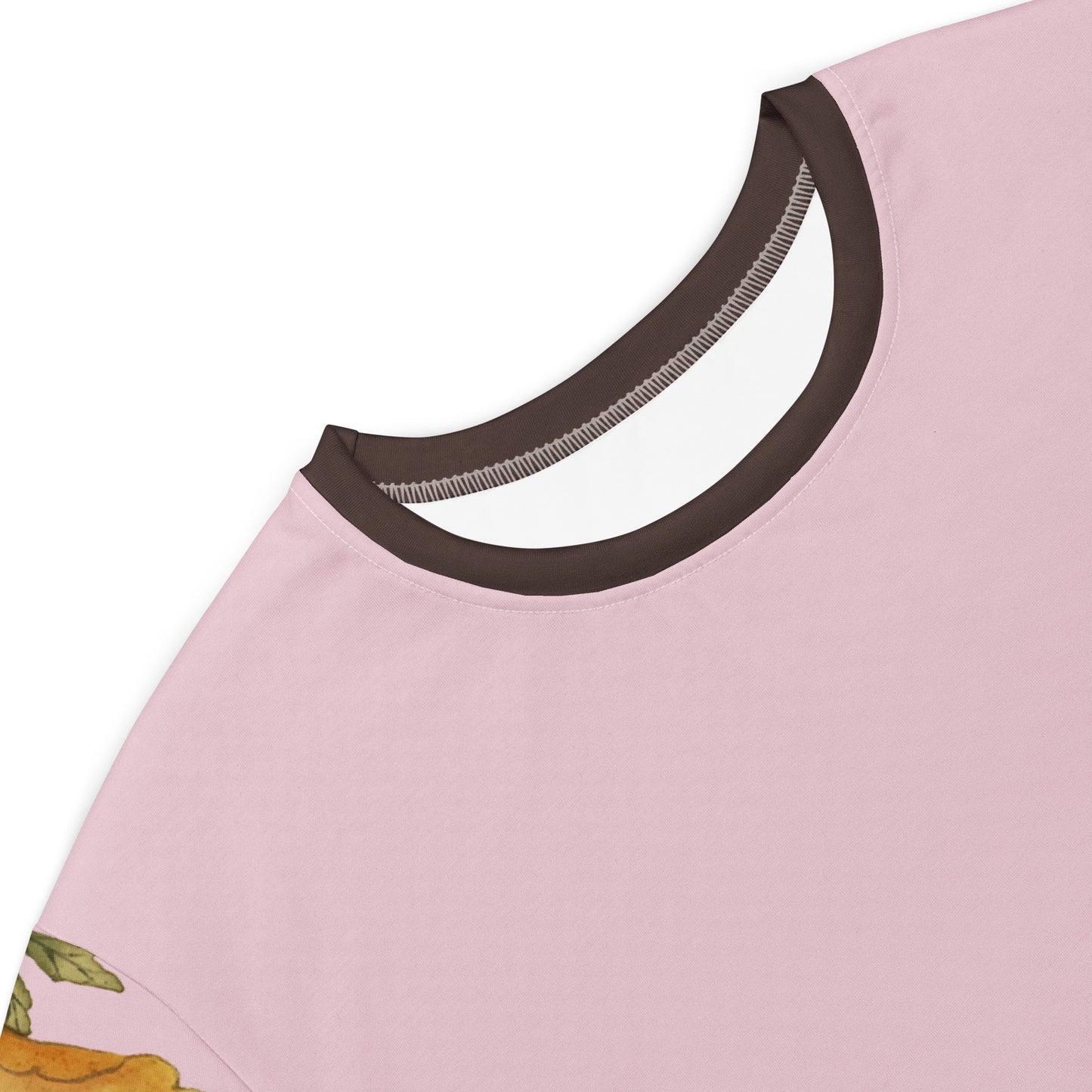 The Spirit of Flowers in Twelve Months|Okra and White-edged Morning Glory in Bloom|T-shirt dress|Pale pinkish gray