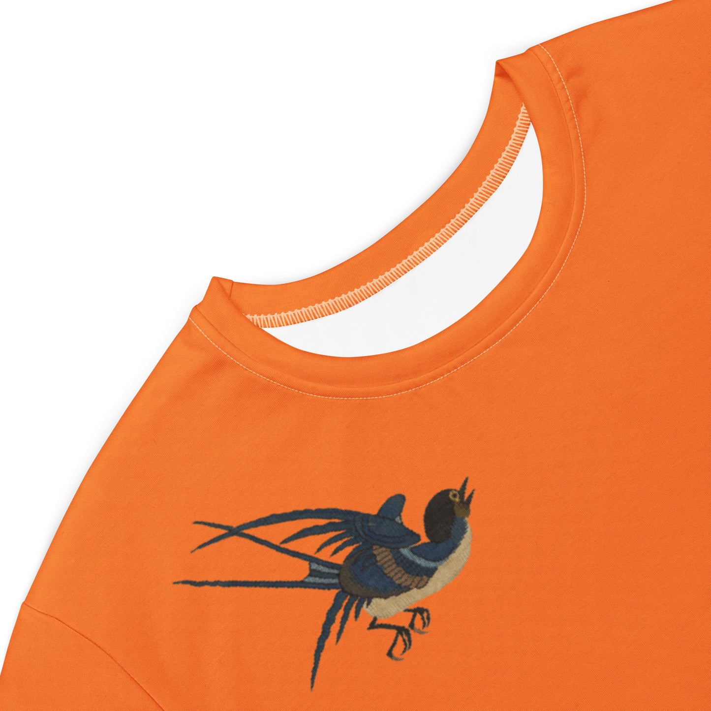 タペストリーの花|Swallow in Flight, Harbinger of Spring|Tシャツドレス|オレンジ