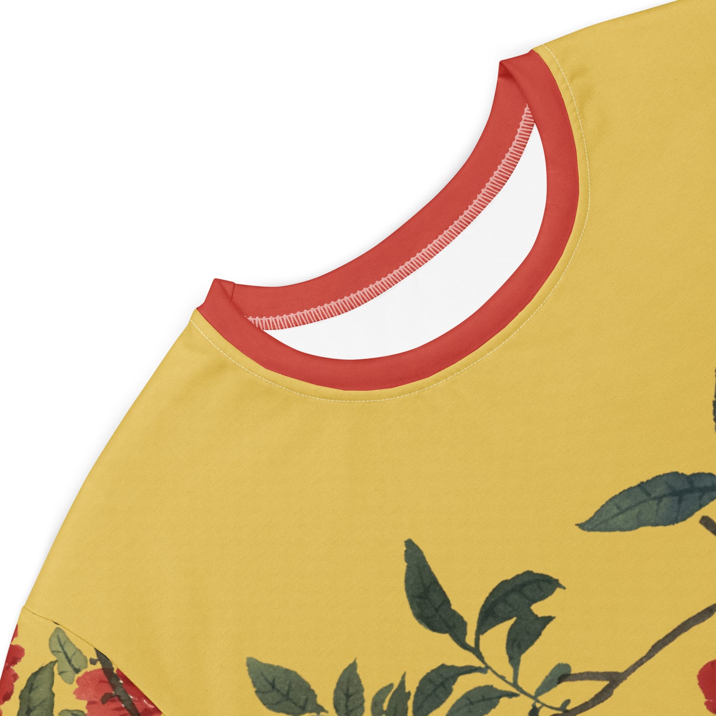 The Spirit of Flowers in Twelve Months|Hollyhock and Pomegranate in Bloom|T-shirt dress|Gold