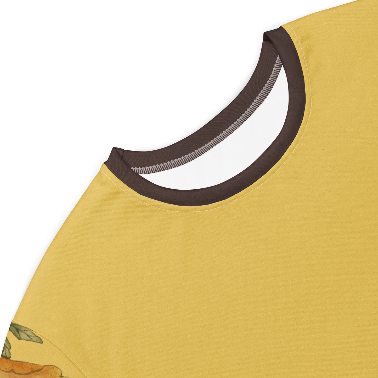 The Spirit of Flowers in Twelve Months|Okra and White-edged Morning Glory in Bloom|T-shirt dress|Gold