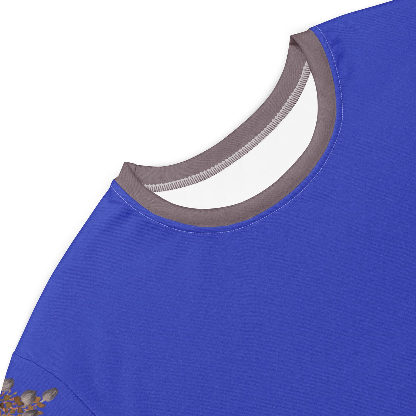 The Spirit of Flowers in Twelve Months|Chinese Peony and Wisteria in Bloom|T-shirt dress|Royal blue