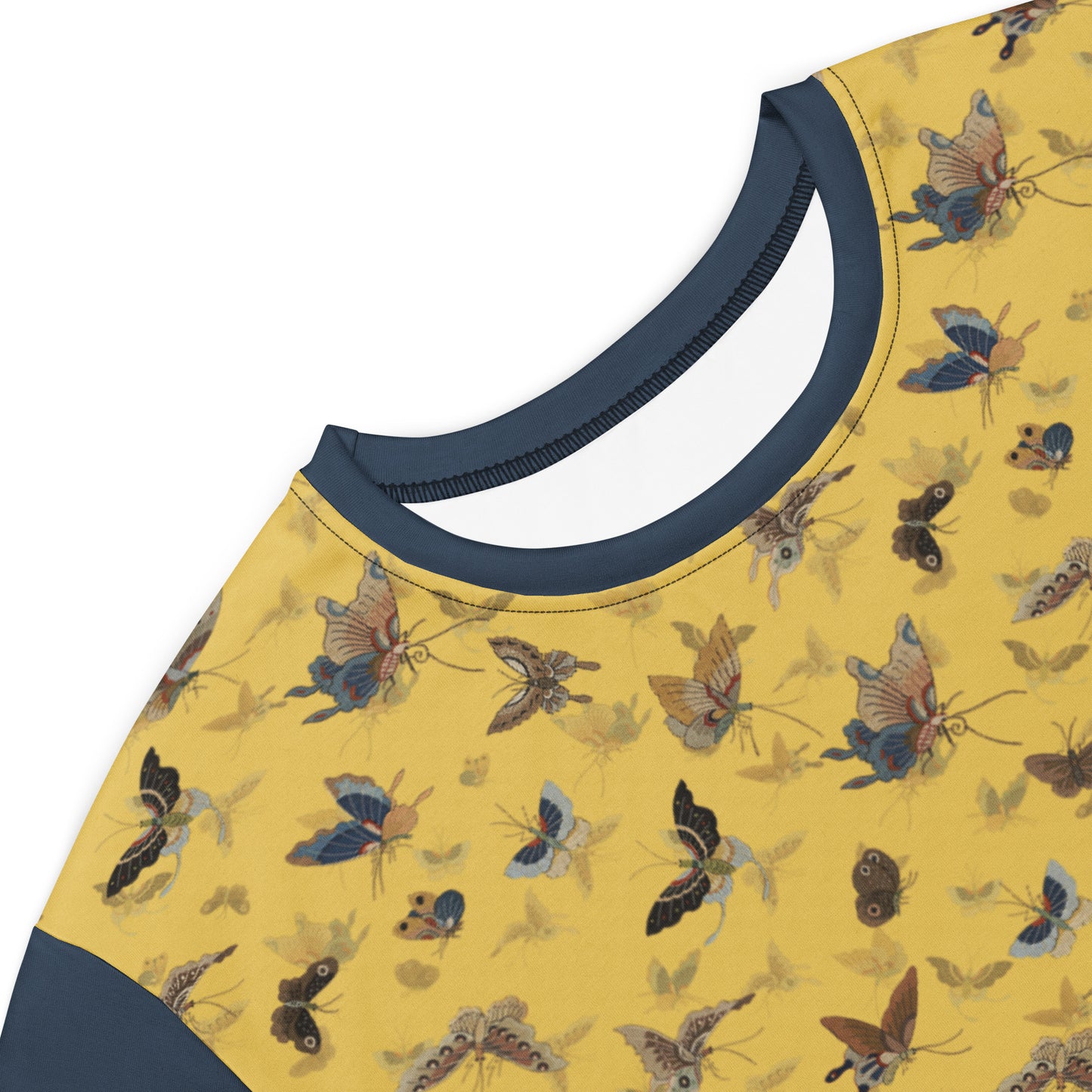 Butterfly dancing|T-shirt dress|Gold