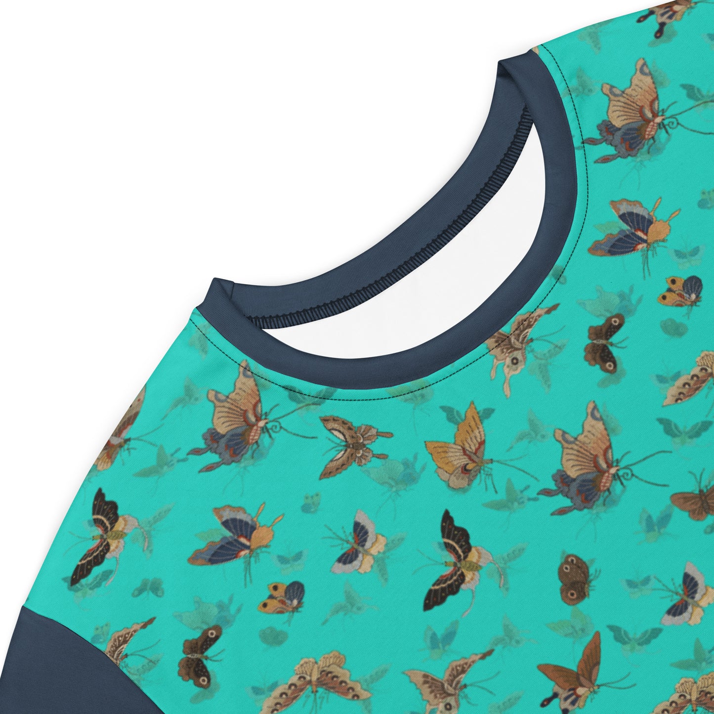 Butterfly dancing|T-shirt dress|Turquoise