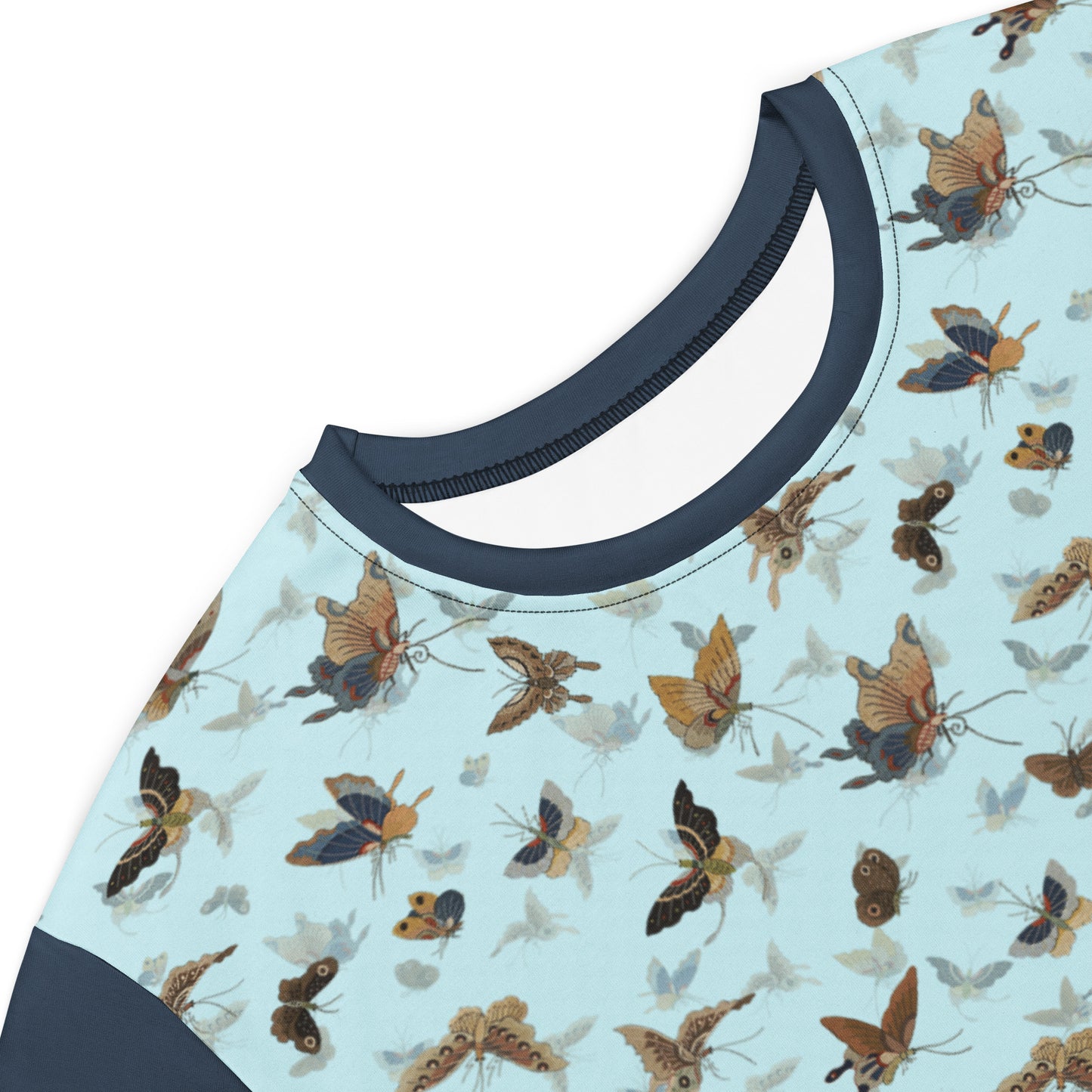 Butterfly dancing|T-shirt dress|Aqua blue