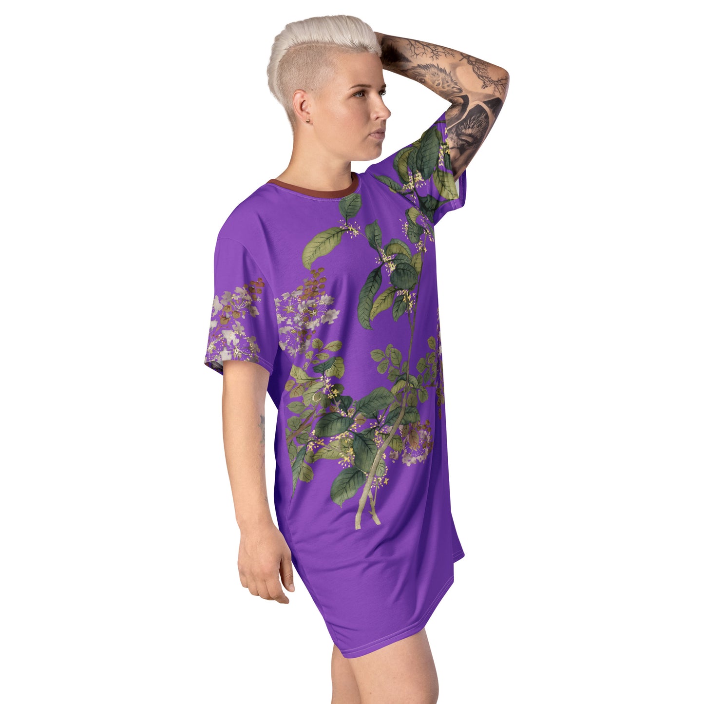 The Spirit of Flowers in Twelve Months|Osmanthus and Crape Myrtle in Bloom|T-shirt dress|Purple