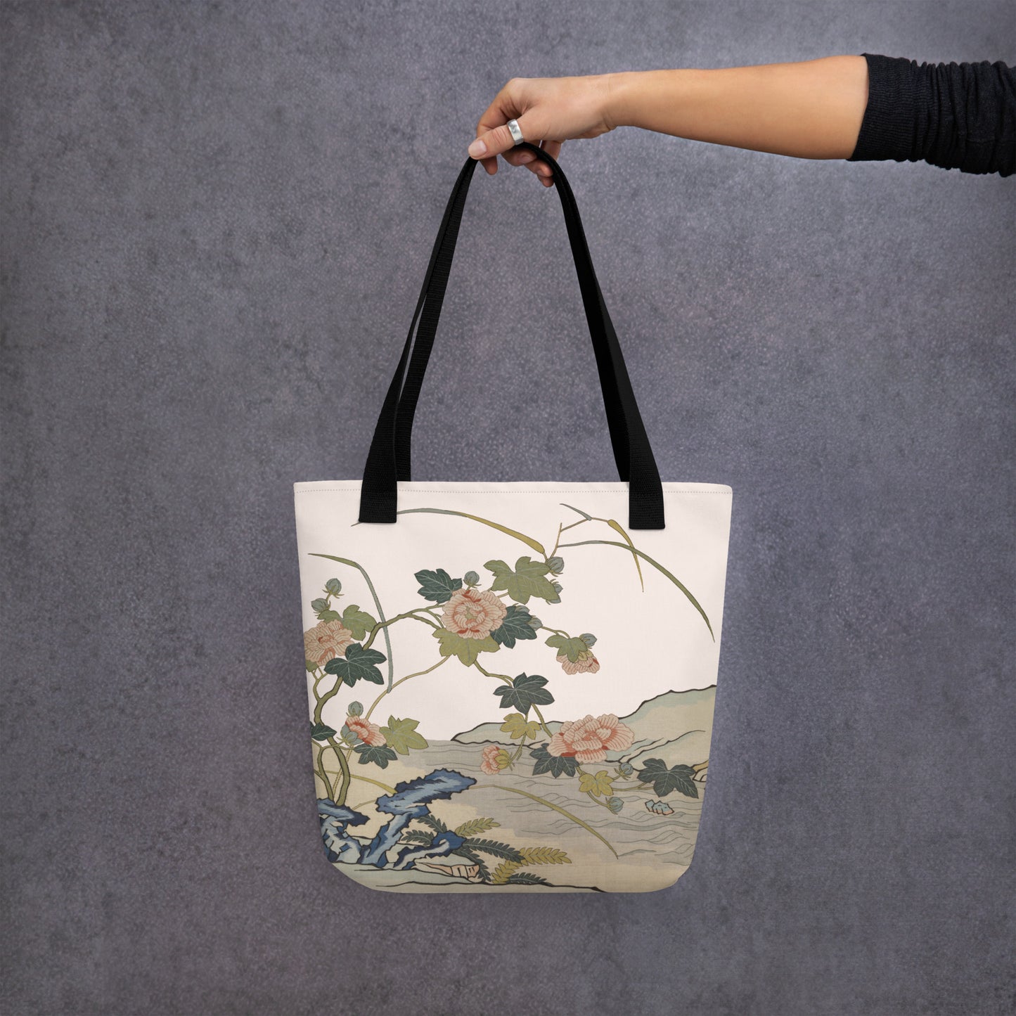 刻丝花卉|芙蓉傍水|手提袋(托特包)|鱼肚白