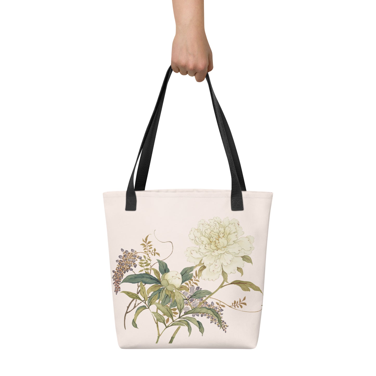 十二月花神|芍药紫藤|手提袋(托特包)|鱼肚白