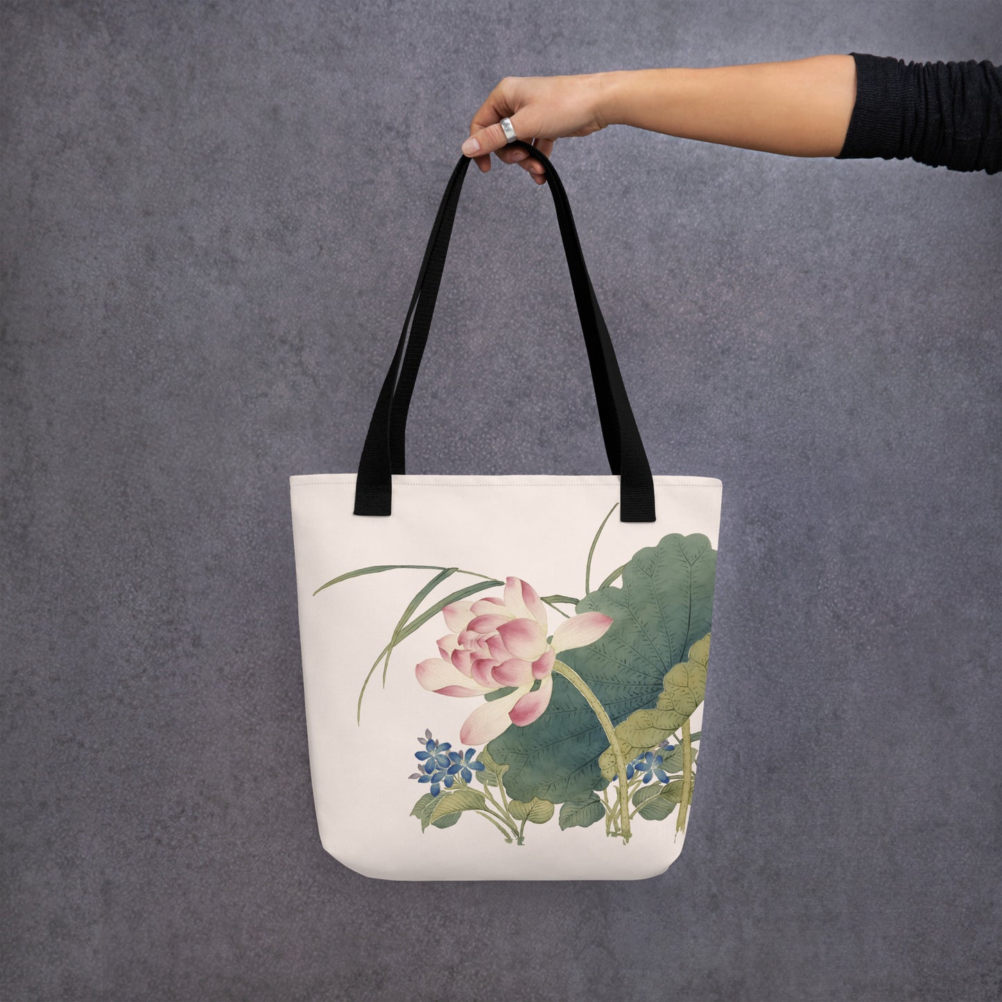 十二月花神|莲花|手提袋(托特包)|鱼肚白