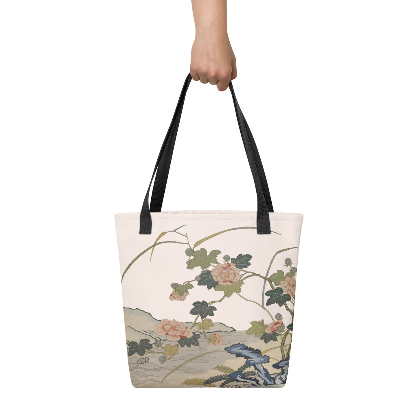 刻丝花卉|芙蓉傍水|手提袋(托特包)|鱼肚白