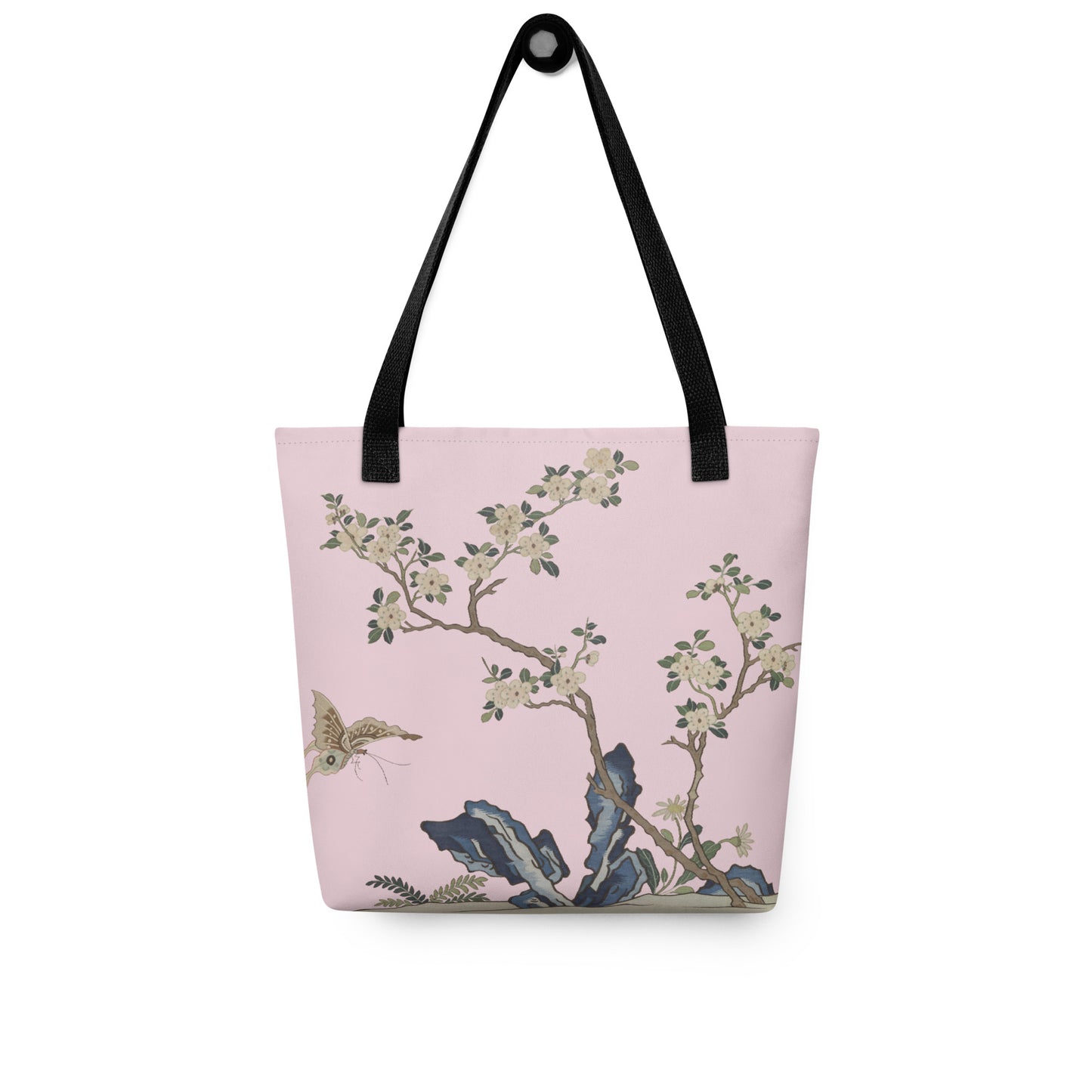 刻丝花卉|梅花蝶|手提袋(托特包)|藕色