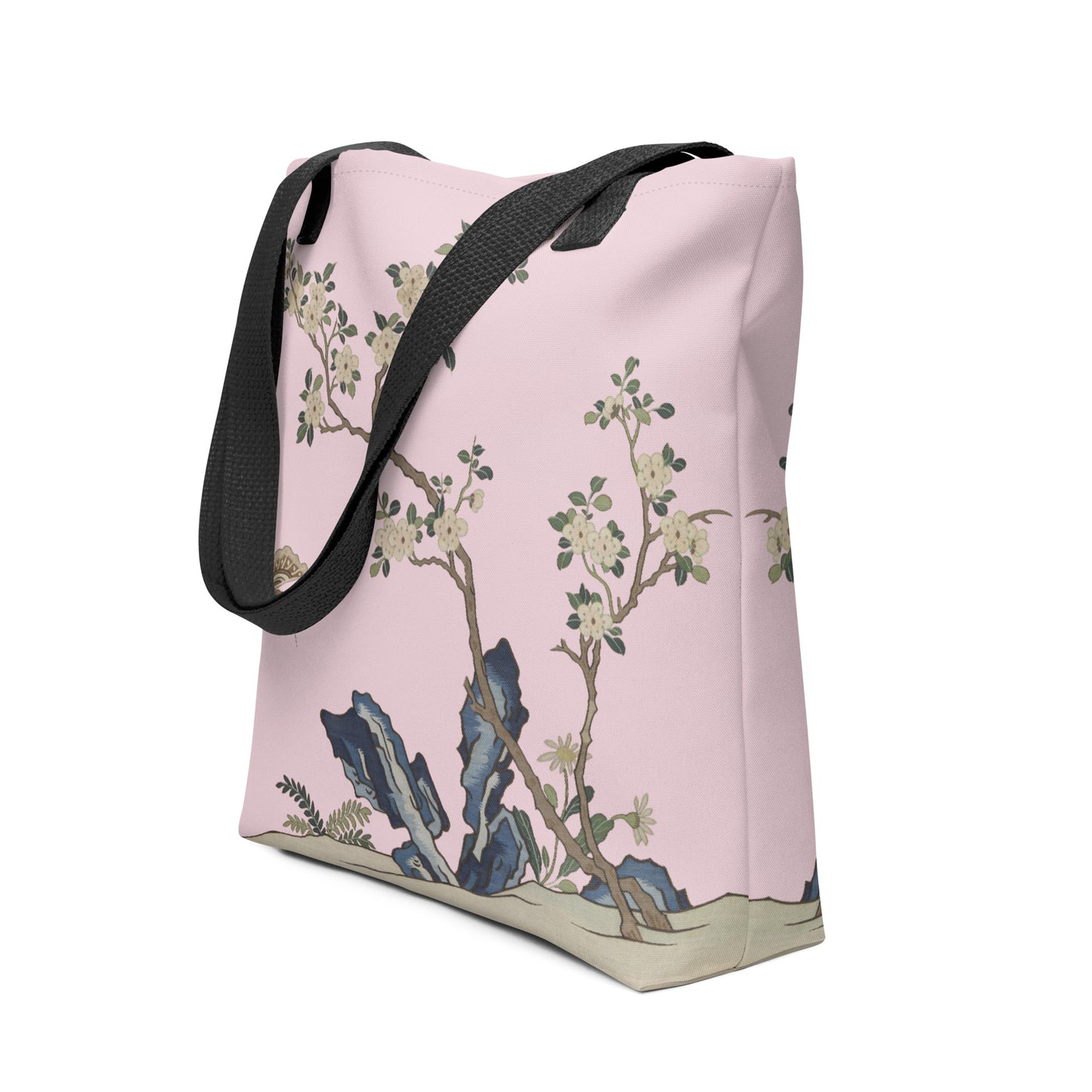 刻丝花卉|梅花蝶|手提袋(托特包)|藕色