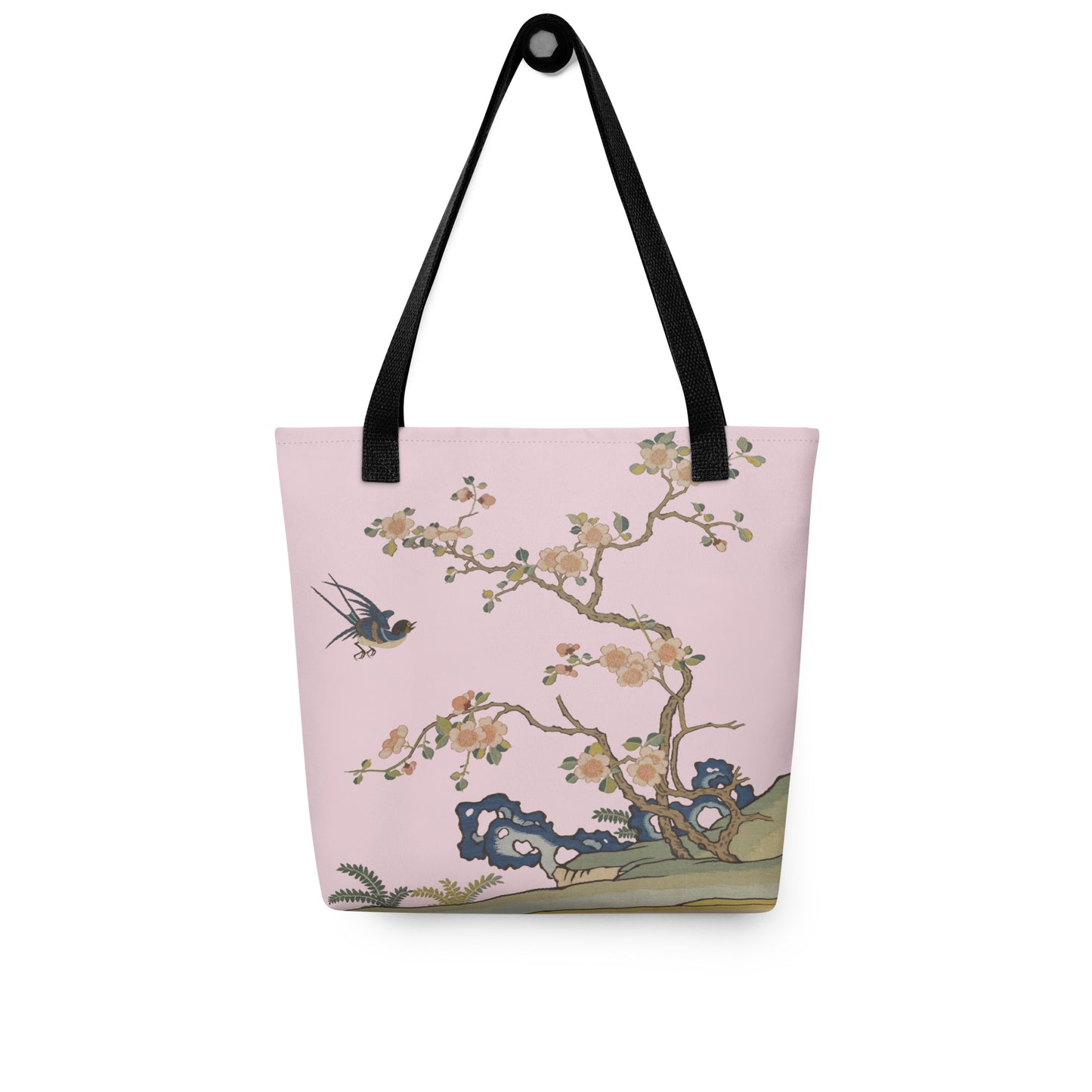 刻丝花卉|飞燕迎春|手提袋(托特包)|藕色