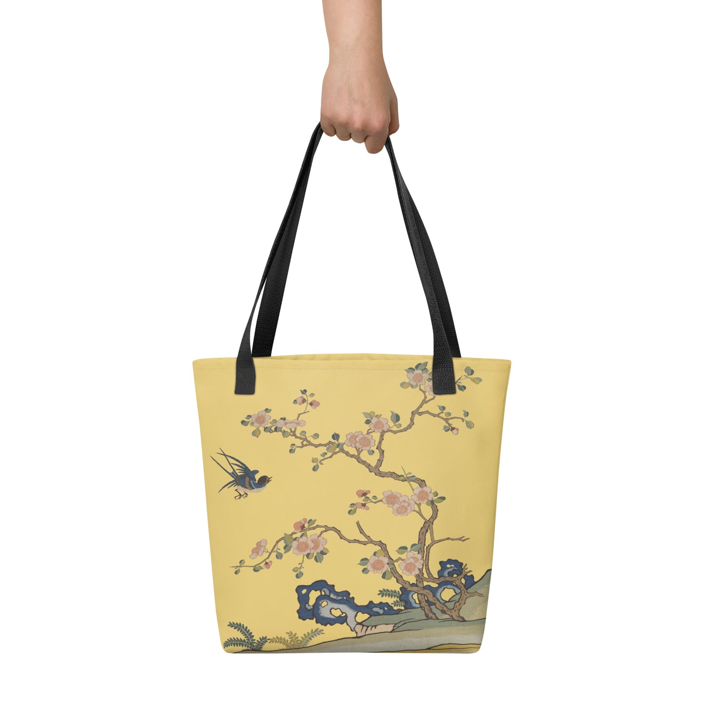 刻丝花卉|飞燕迎春|手提袋(托特包)|金黄