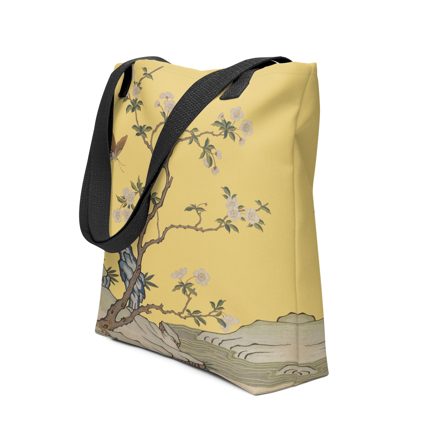 刻丝花卉|李花|手提袋(托特包)|金黄