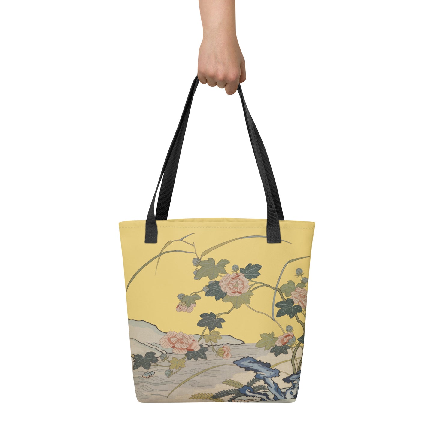 刻丝花卉|芙蓉傍水|手提袋(托特包)|金黄