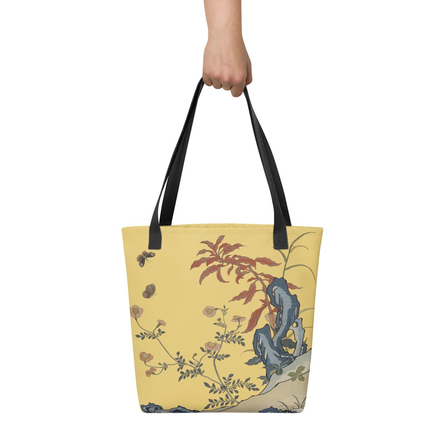 刻丝花卉|花蝶|手提袋(托特包)|金黄