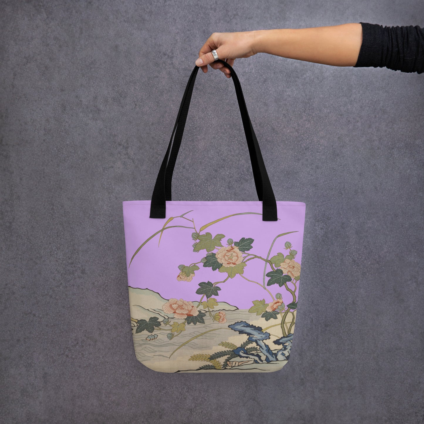 刻丝花卉|芙蓉傍水|手提袋(托特包)|丁香