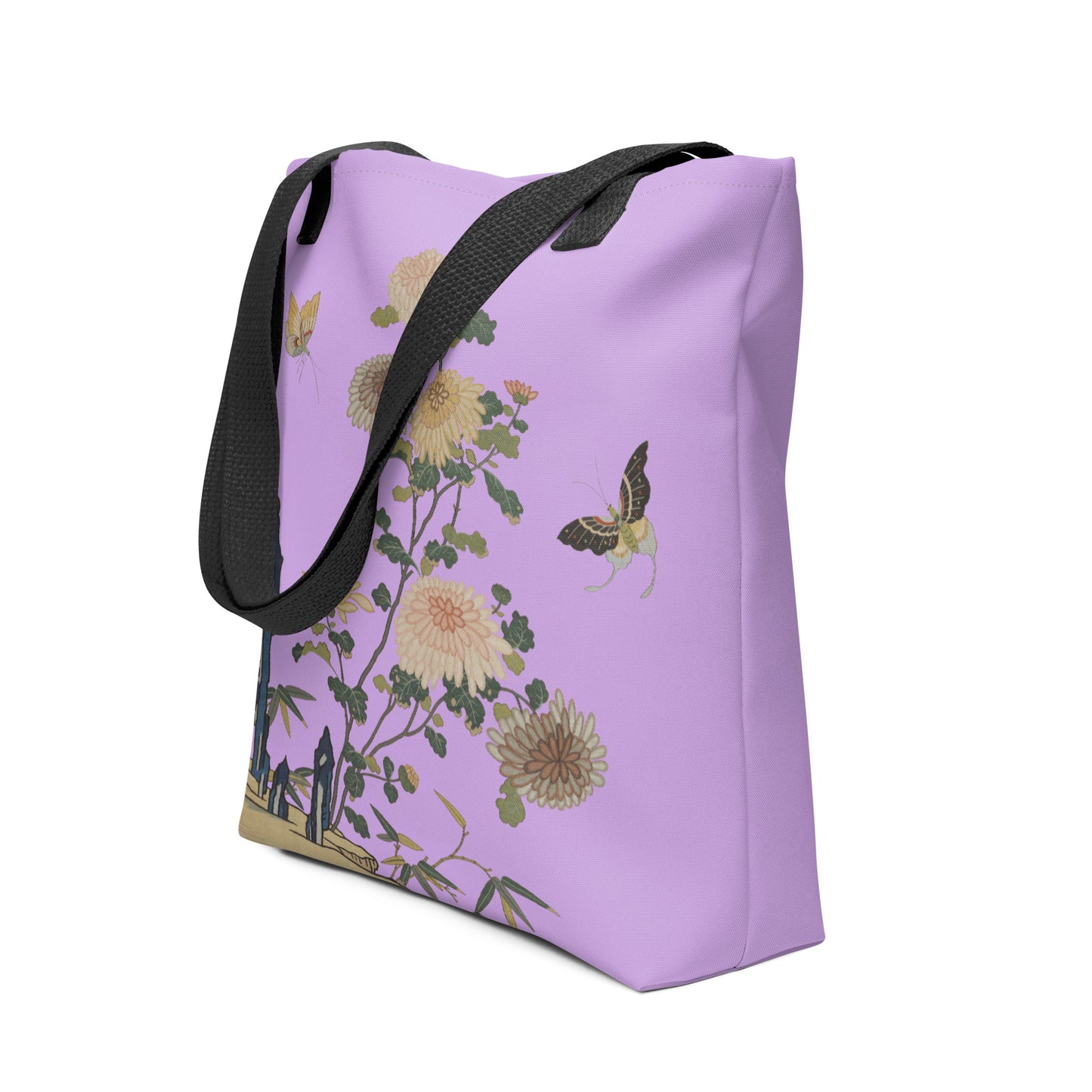 刻丝花卉|菊花双蝶|手提袋(托特包)|丁香