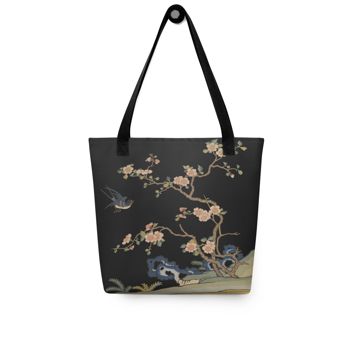刻丝花卉|飞燕迎春|手提袋(托特包)|黑色