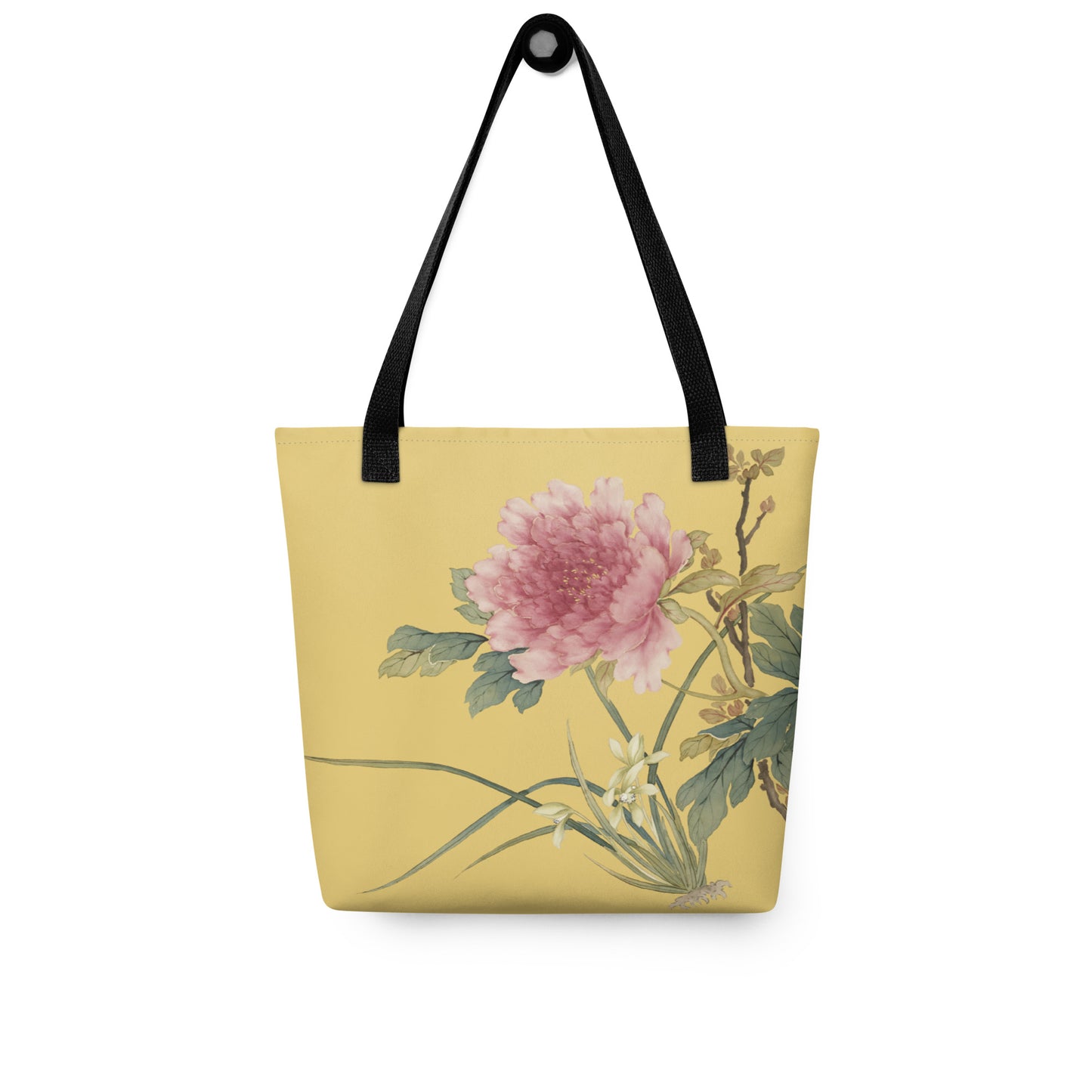 十二月花神|兰花牡丹|手提袋(托特包)|金黄
