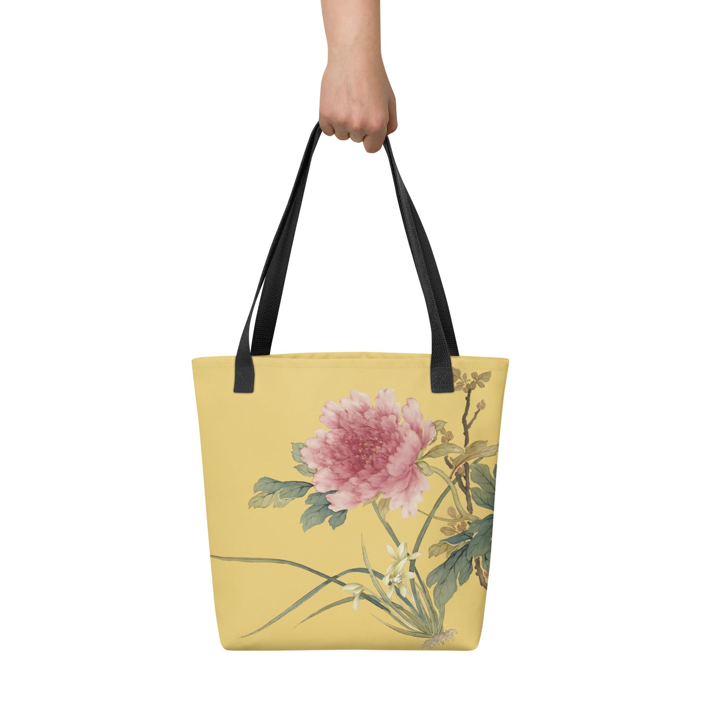 十二月花神|兰花牡丹|手提袋(托特包)|金黄